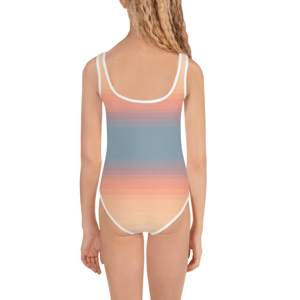 Minimalist Sunset Toddlers/Kids Swimsuit