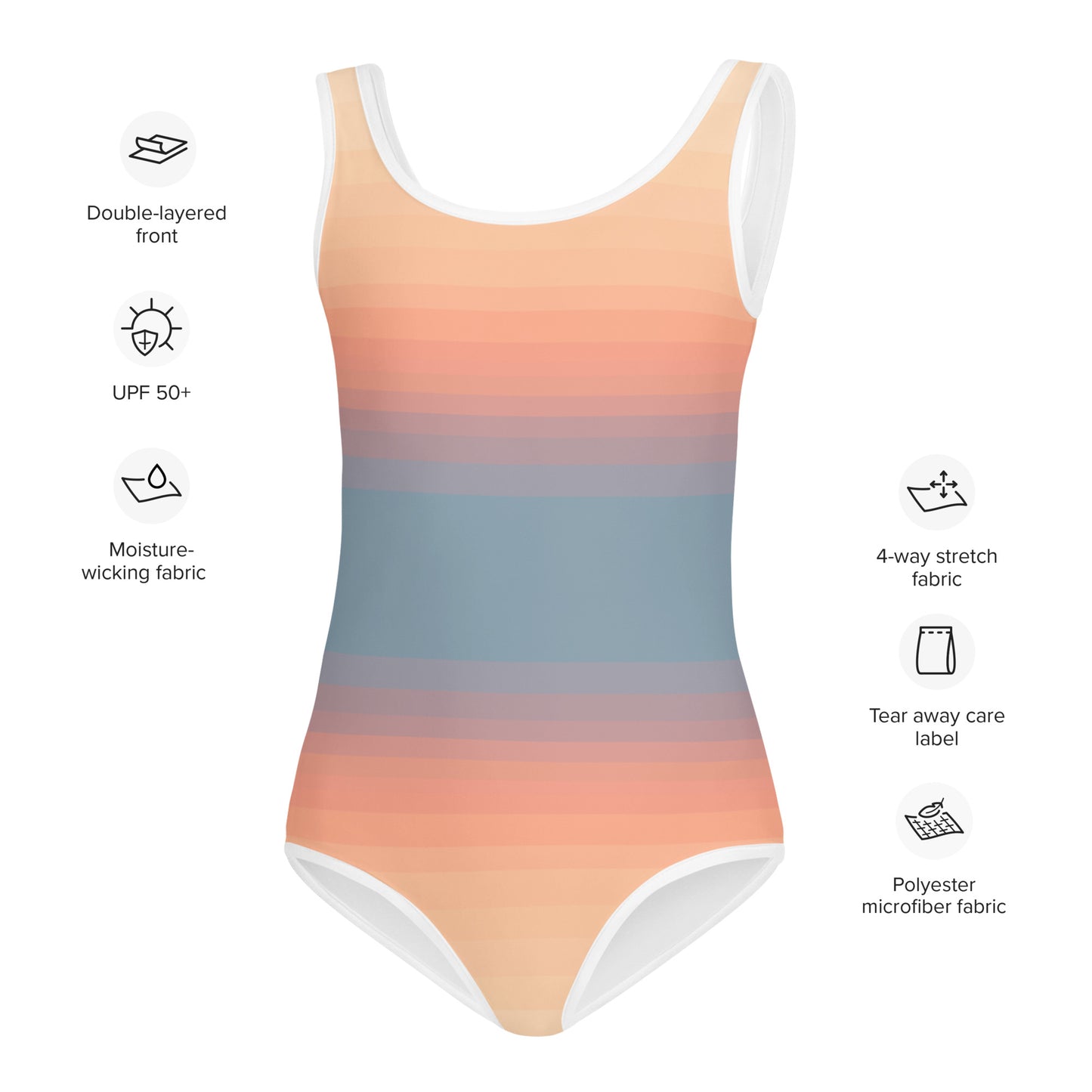Minimalist Sunset Toddlers/Kids Swimsuit