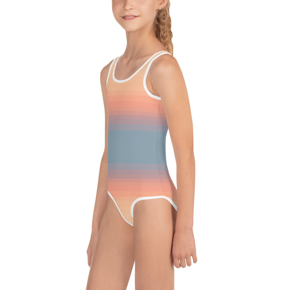 Minimalist Sunset Toddlers/Kids Swimsuit
