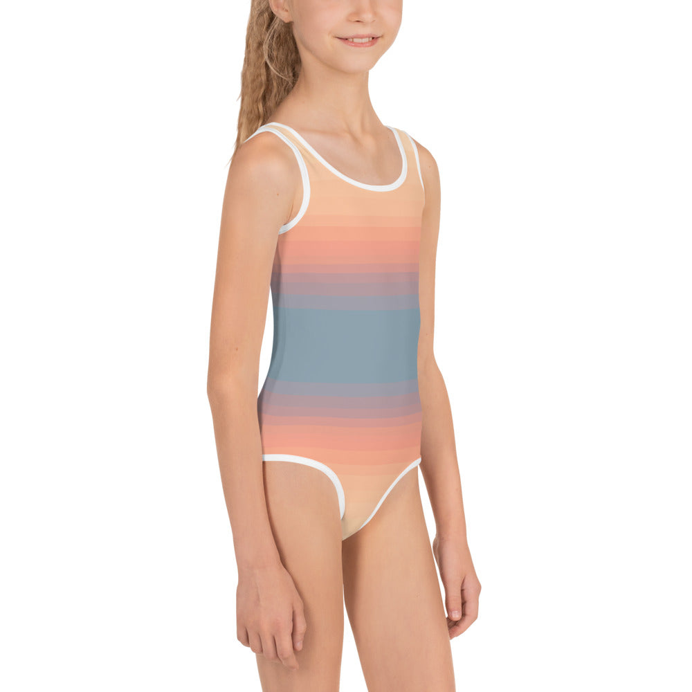 Minimalist Sunset Toddlers/Kids Swimsuit