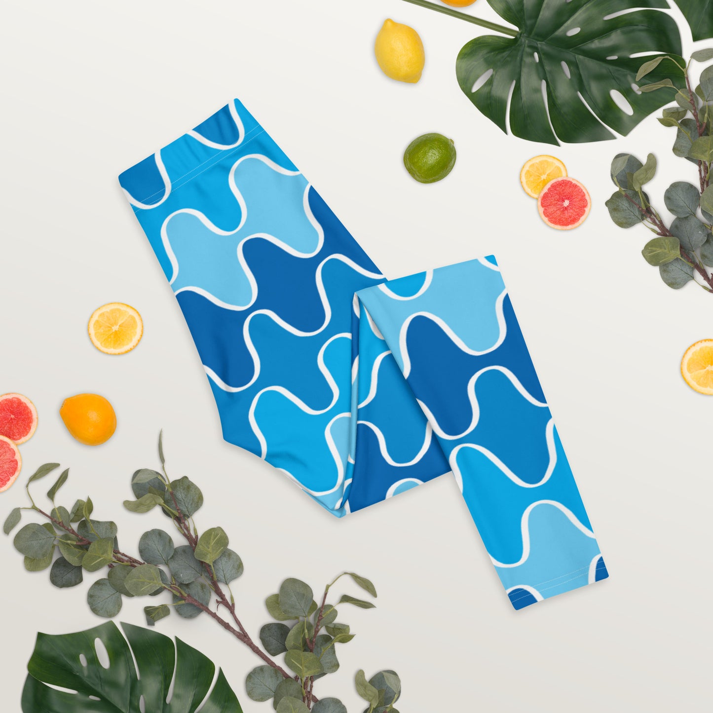 Squiggle Waves Basic Leggings
