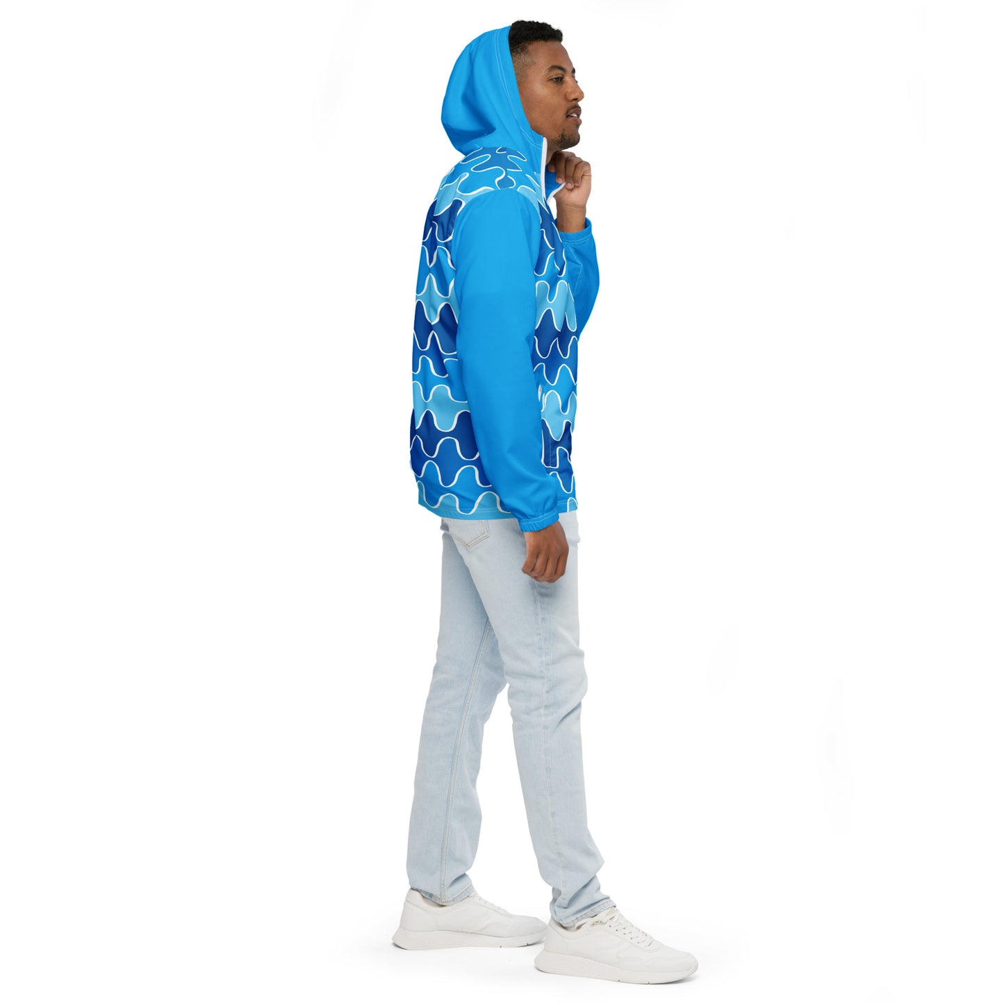 Squiggle Waves Windbreaker Jacket