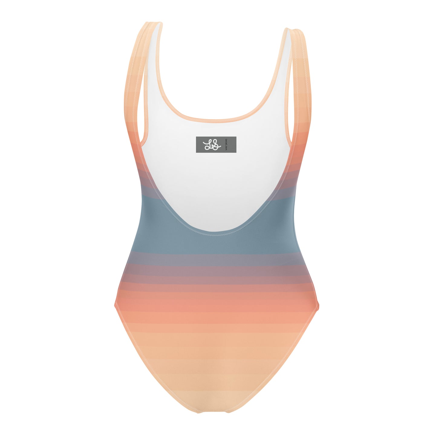 Minimalist Sunset One-Piece Swimsuit