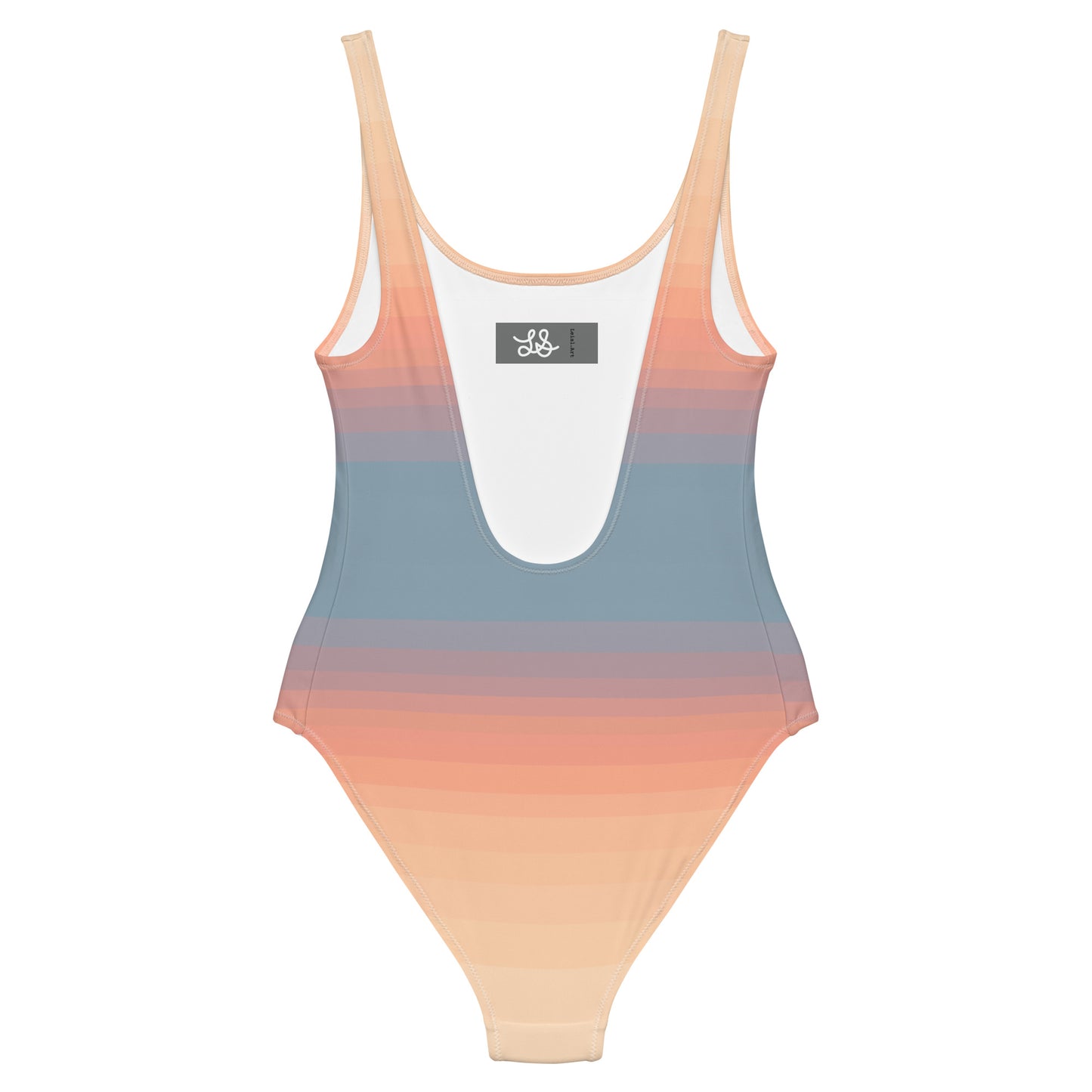 Minimalist Sunset One-Piece Swimsuit