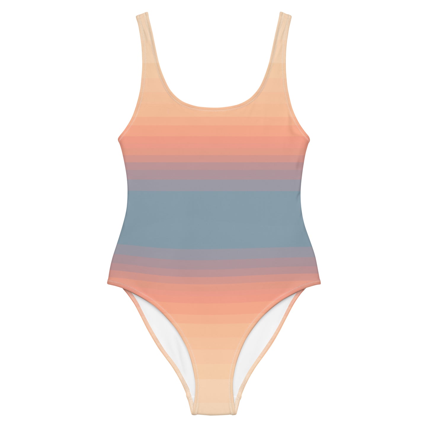Minimalist Sunset One-Piece Swimsuit