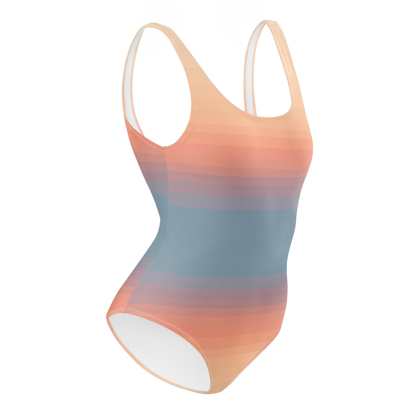 Minimalist Sunset One-Piece Swimsuit