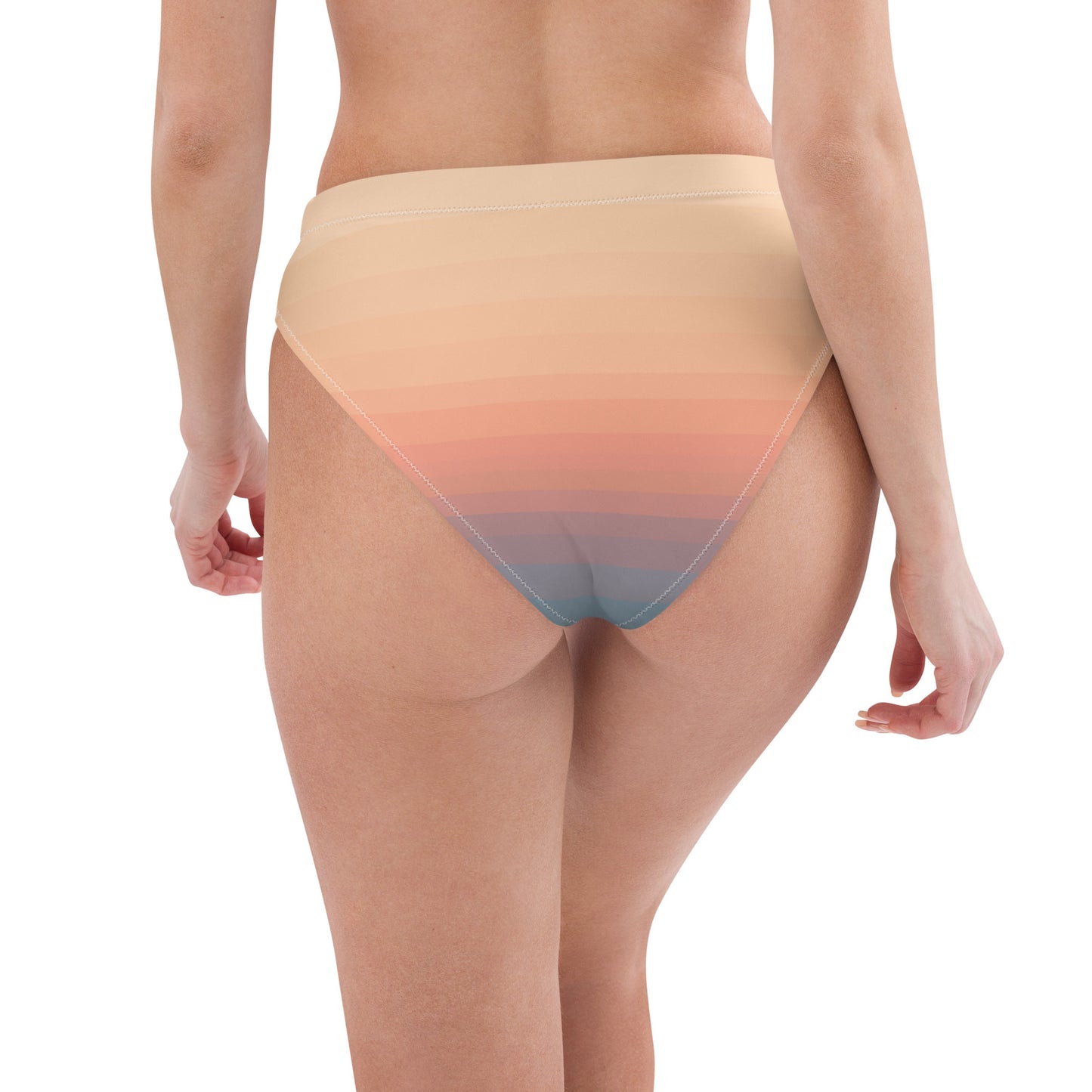 Minimalist Sunset Recycled High-Waisted Bikini Bottom