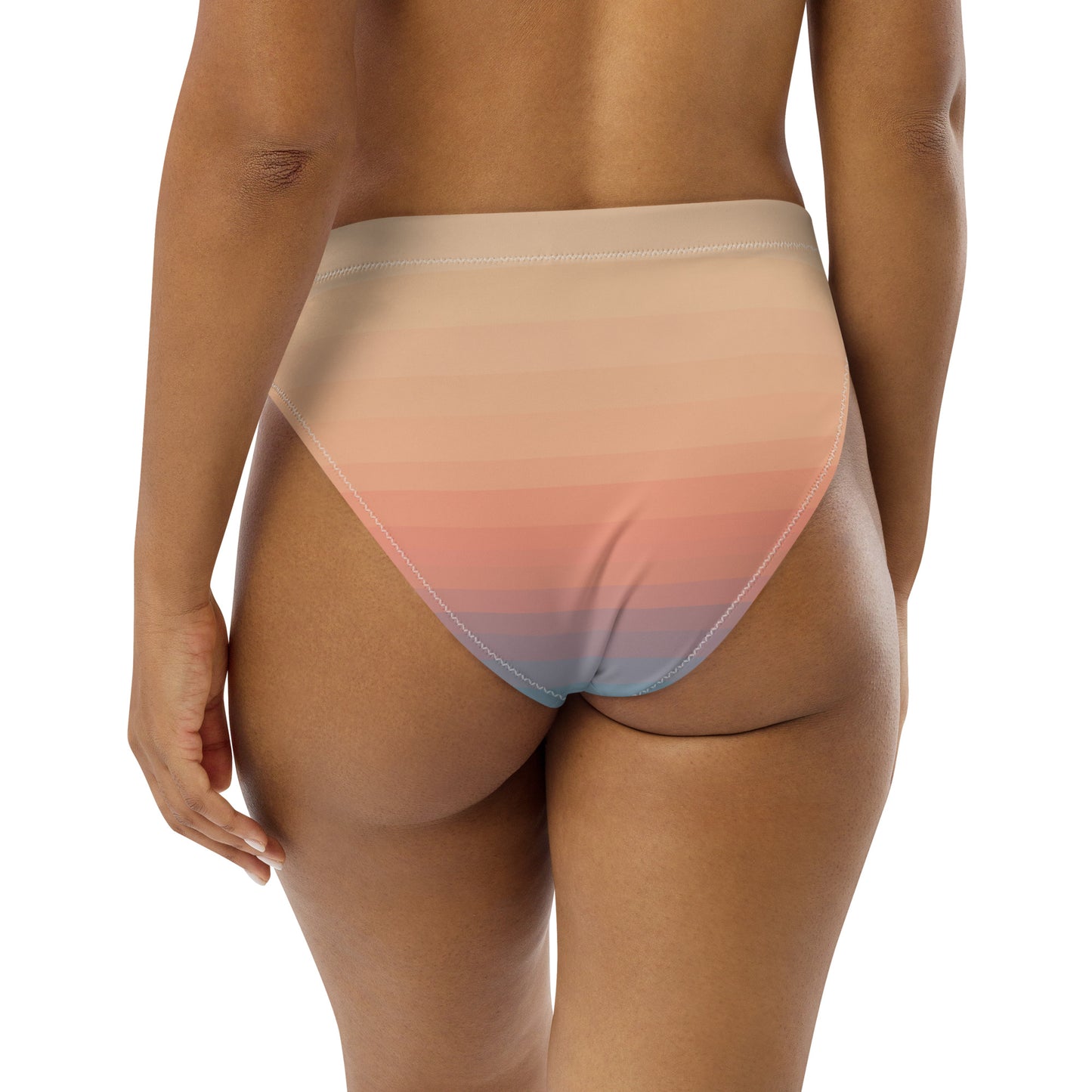 Minimalist Sunset Recycled High-Waisted Bikini Bottom