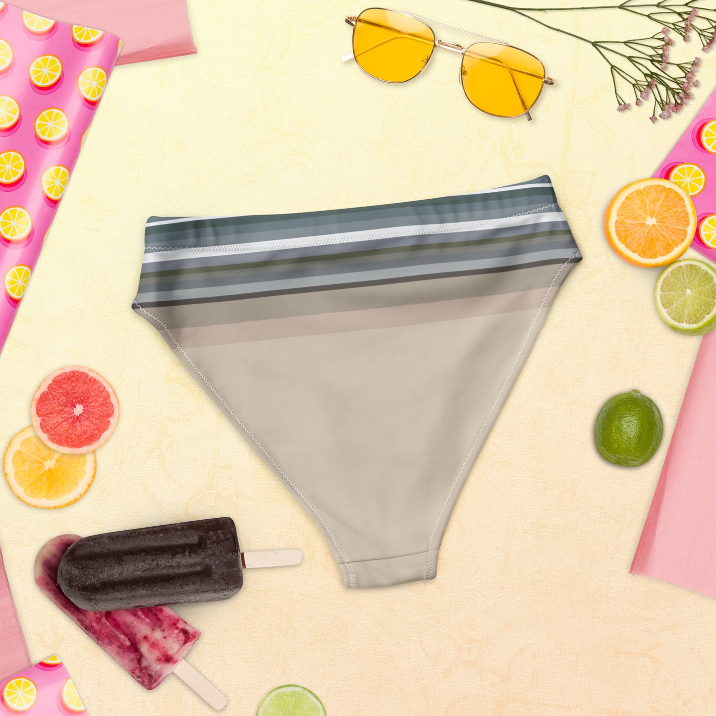 Sky Surf Sand Recycled High-Waisted Bikini Bottom