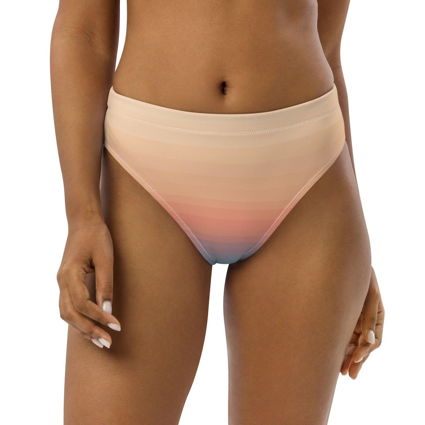 Minimalist Sunset Recycled High-Waisted Bikini Bottom