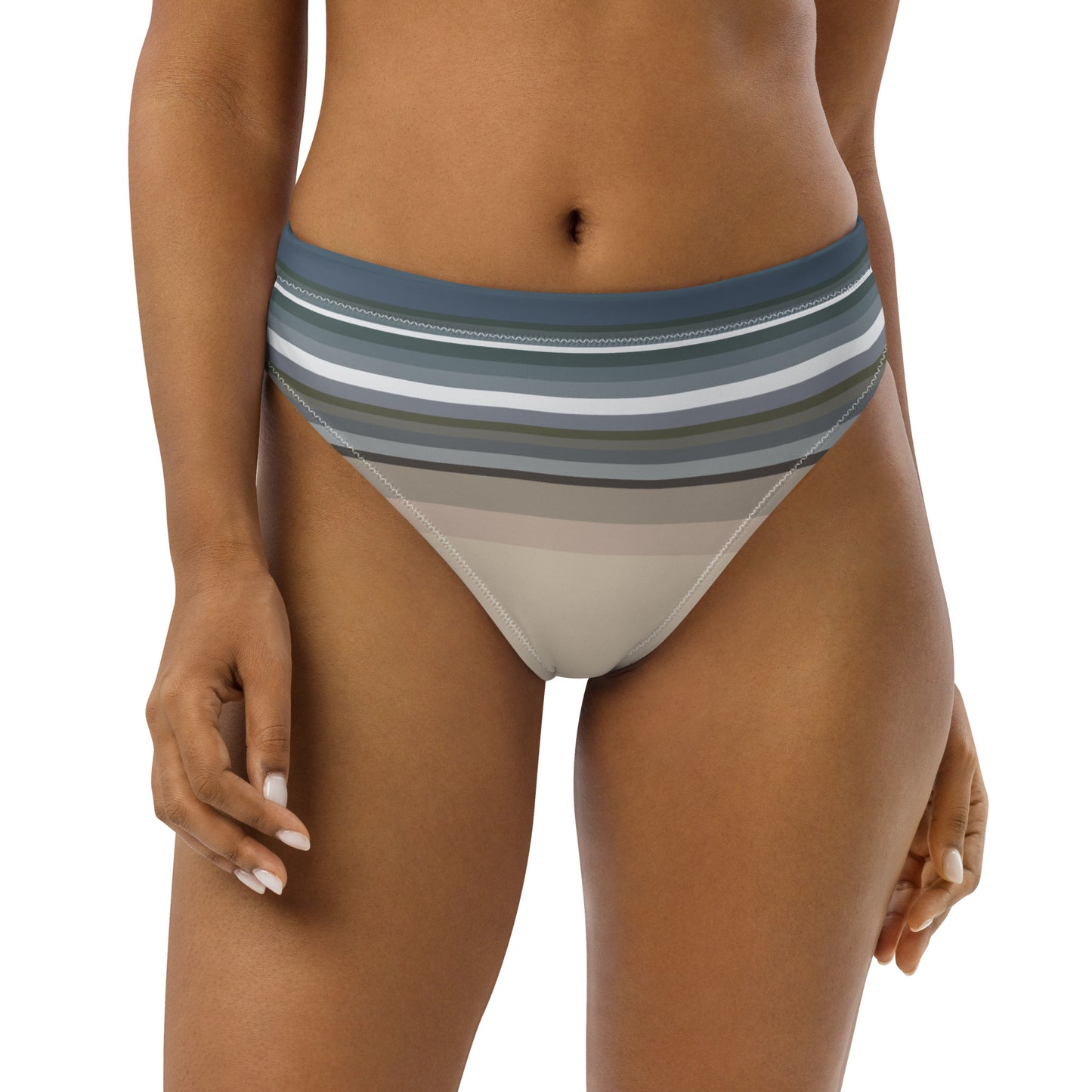 Sky Surf Sand Recycled High-Waisted Bikini Bottom