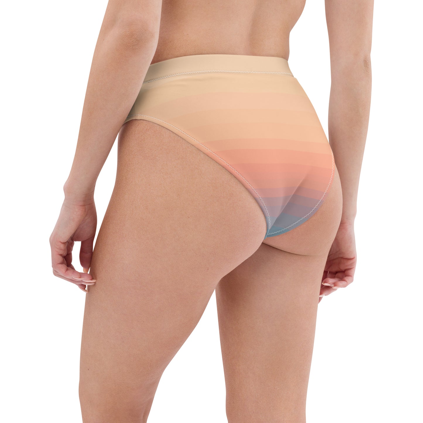 Minimalist Sunset Recycled High-Waisted Bikini Bottom