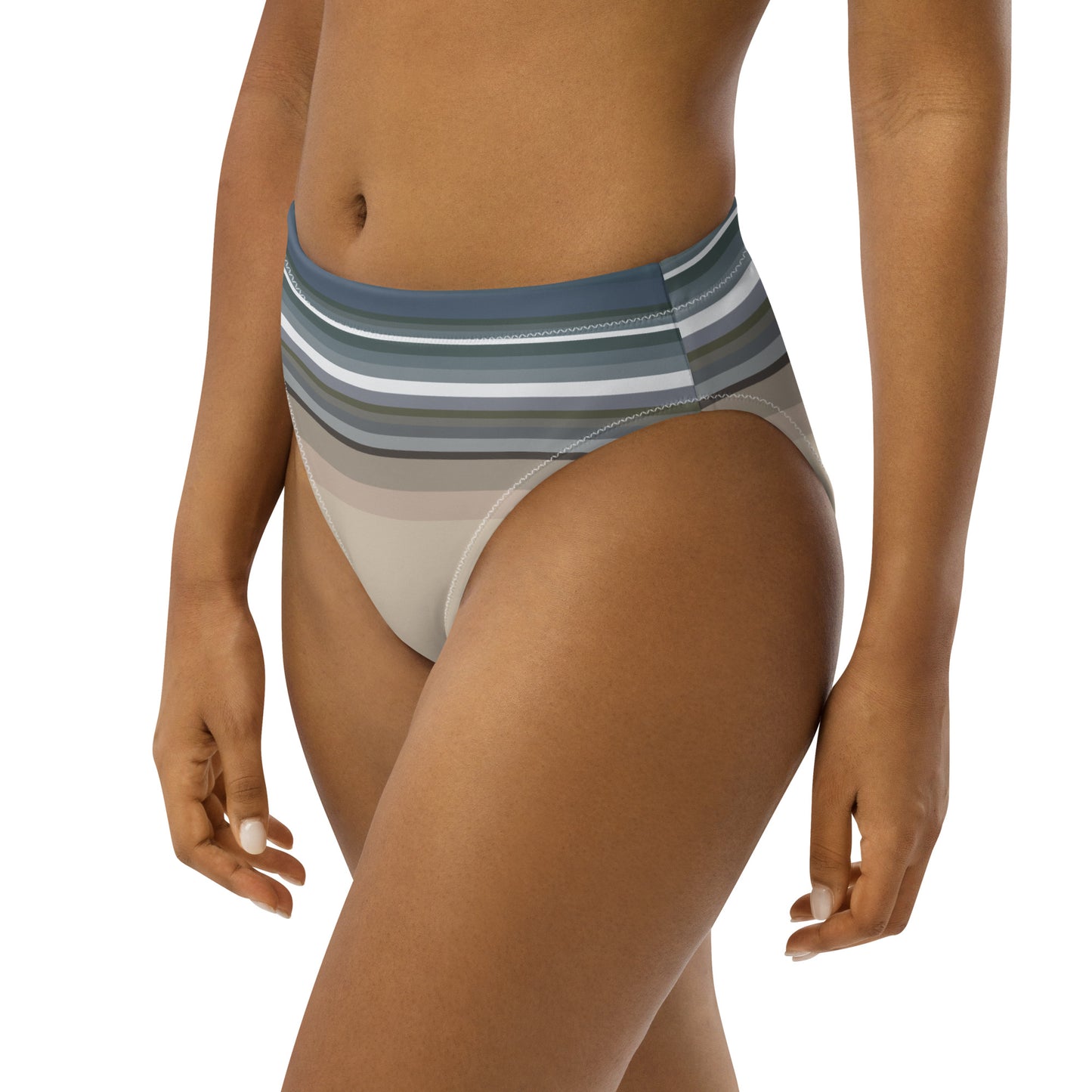 Sky Surf Sand Recycled High-Waisted Bikini Bottom