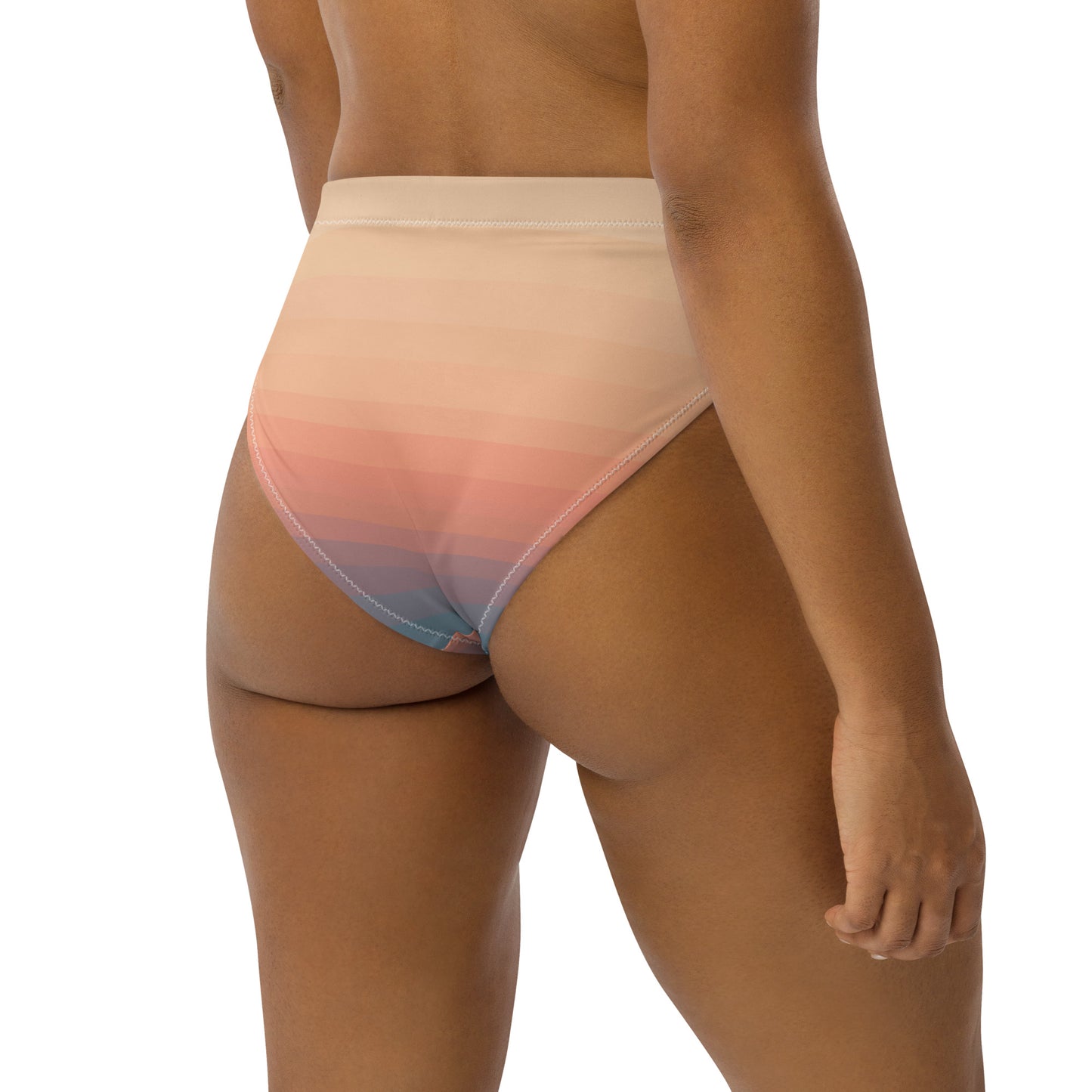 Minimalist Sunset Recycled High-Waisted Bikini Bottom
