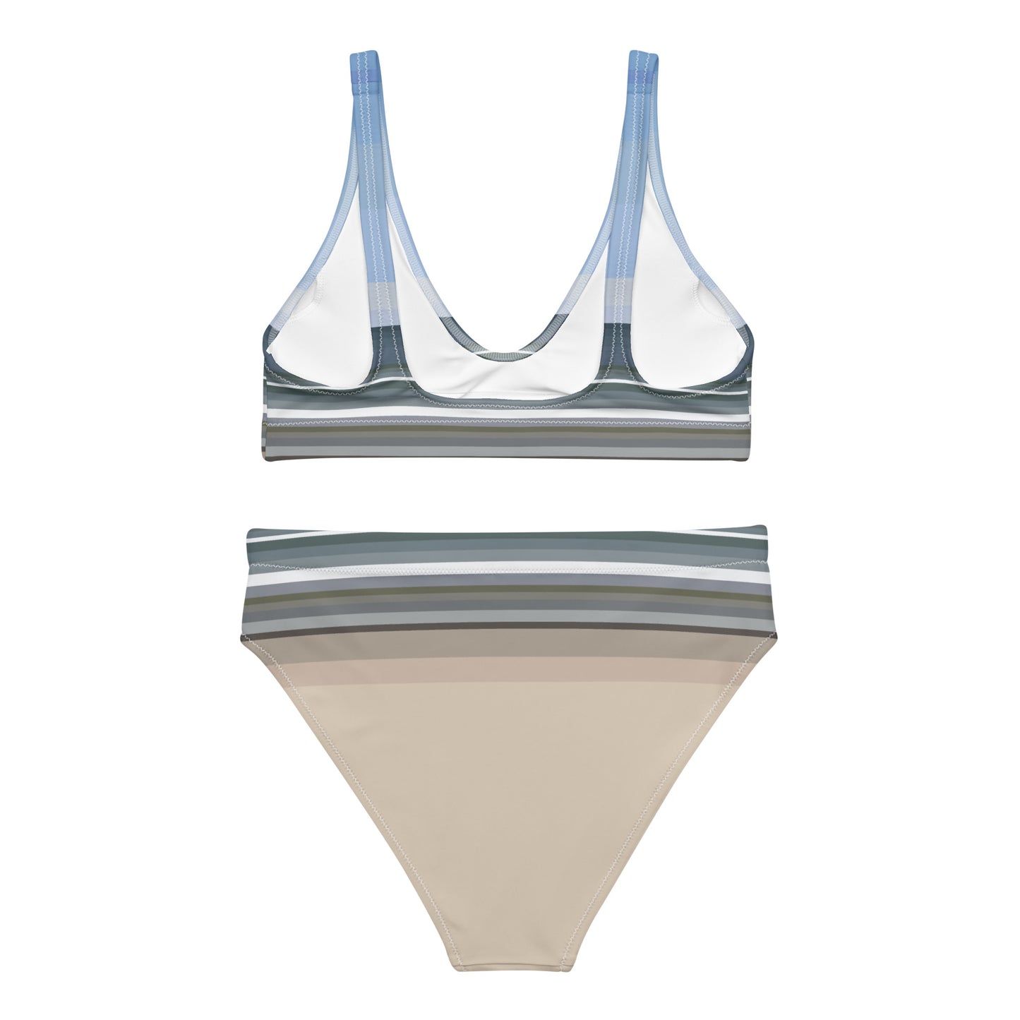 Sky Surf Sand Recycled High-Waisted Bikini