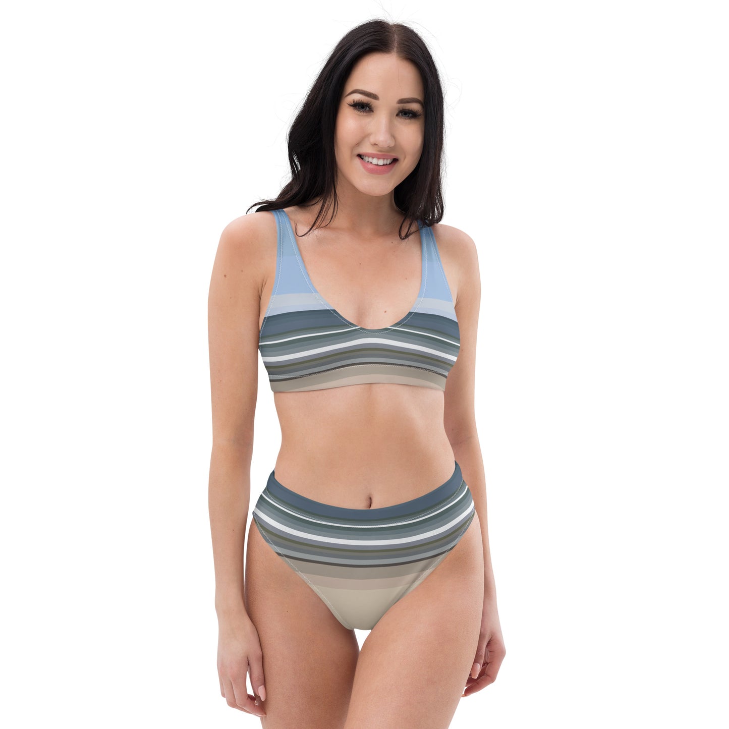 Sky Surf Sand Recycled High-Waisted Bikini