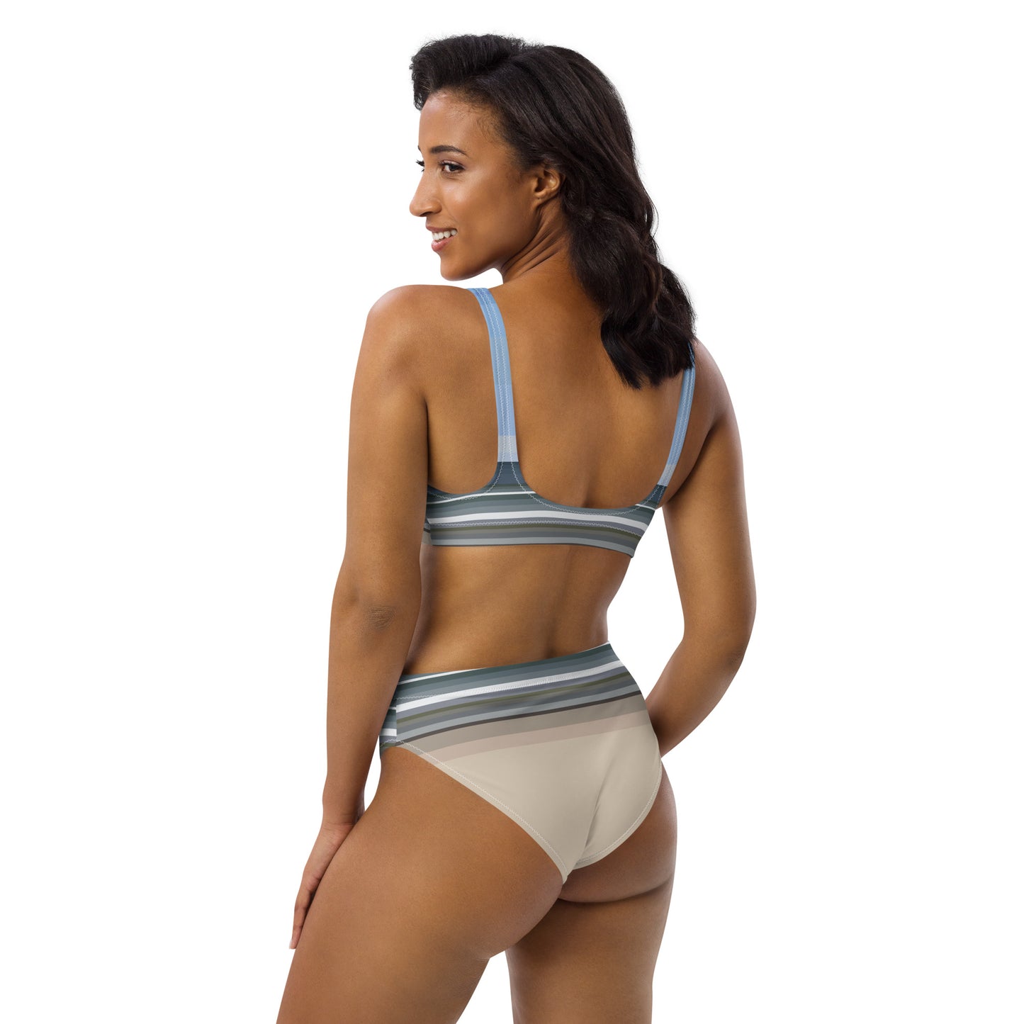 Sky Surf Sand Recycled High-Waisted Bikini