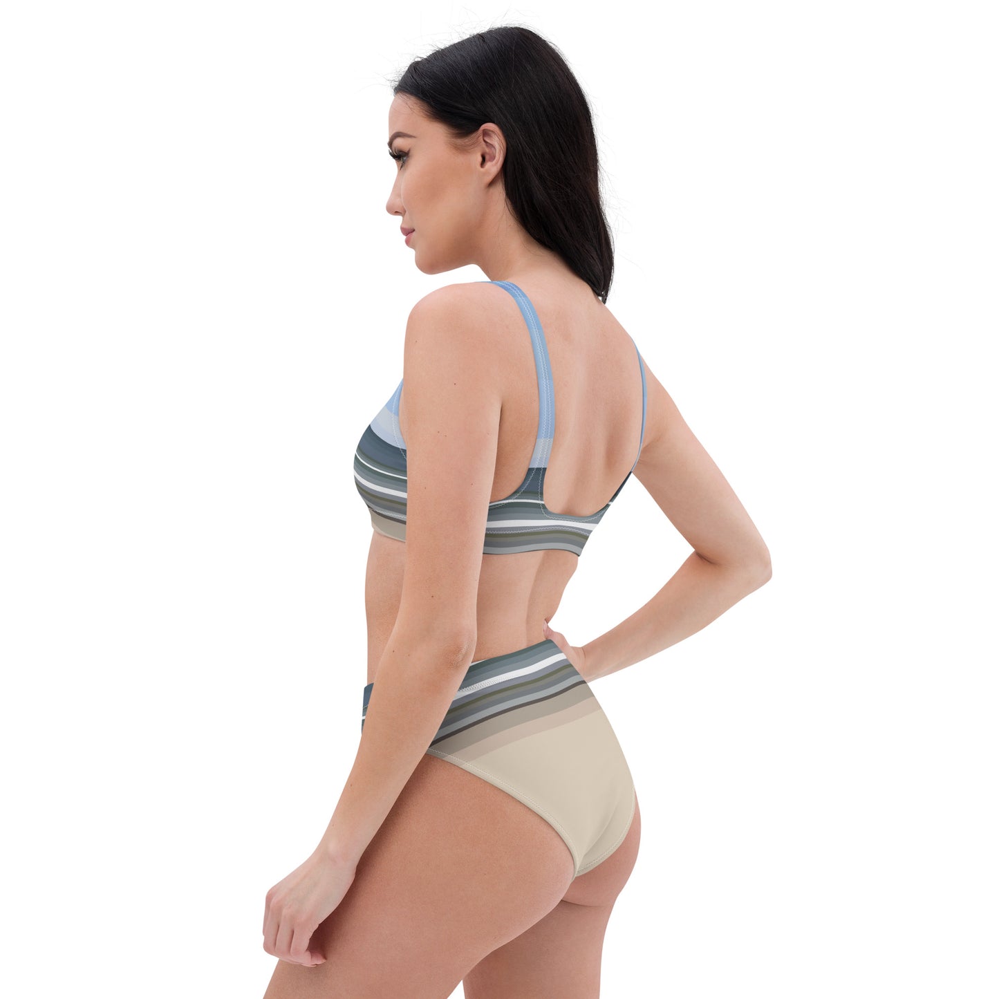 Sky Surf Sand Recycled High-Waisted Bikini
