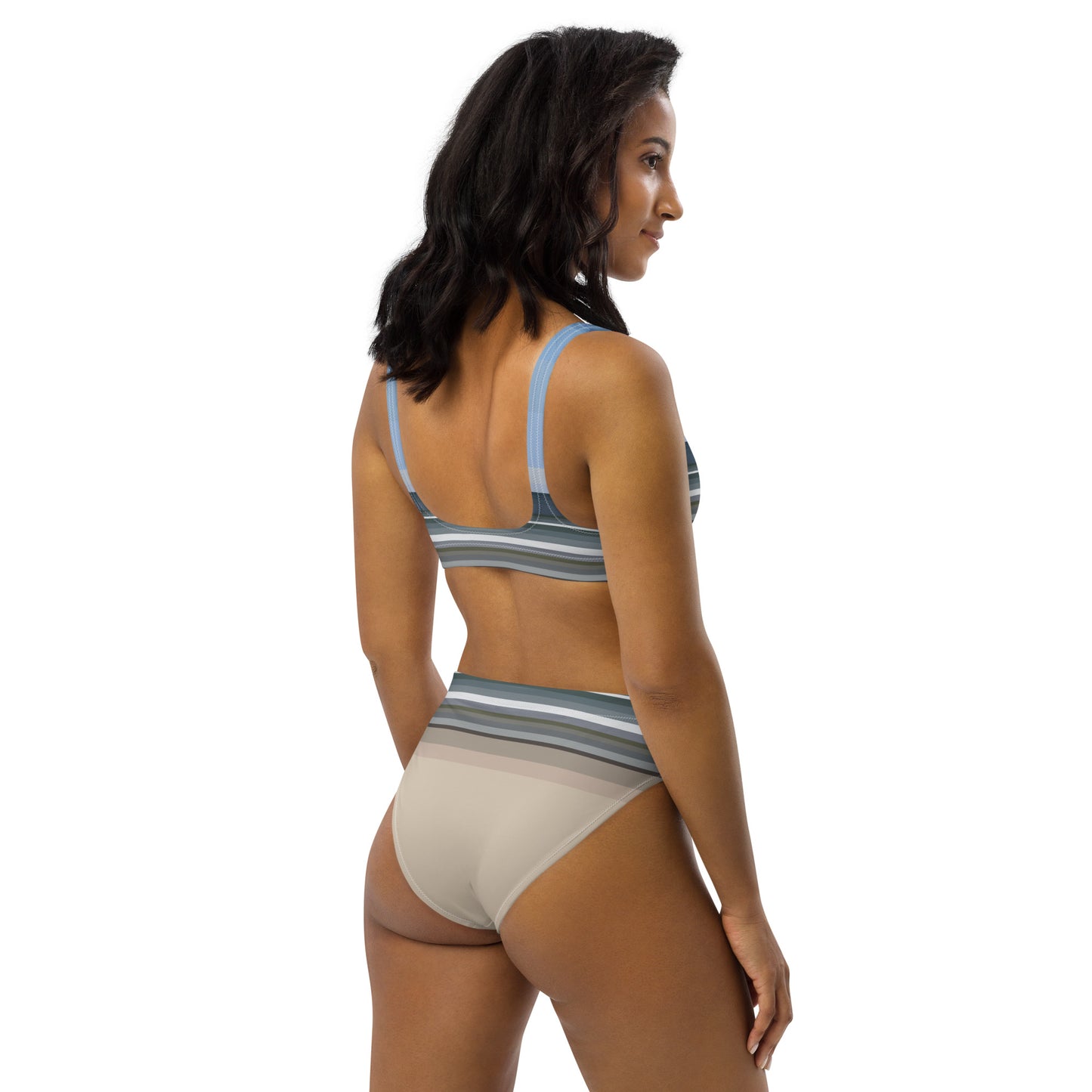 Sky Surf Sand Recycled High-Waisted Bikini