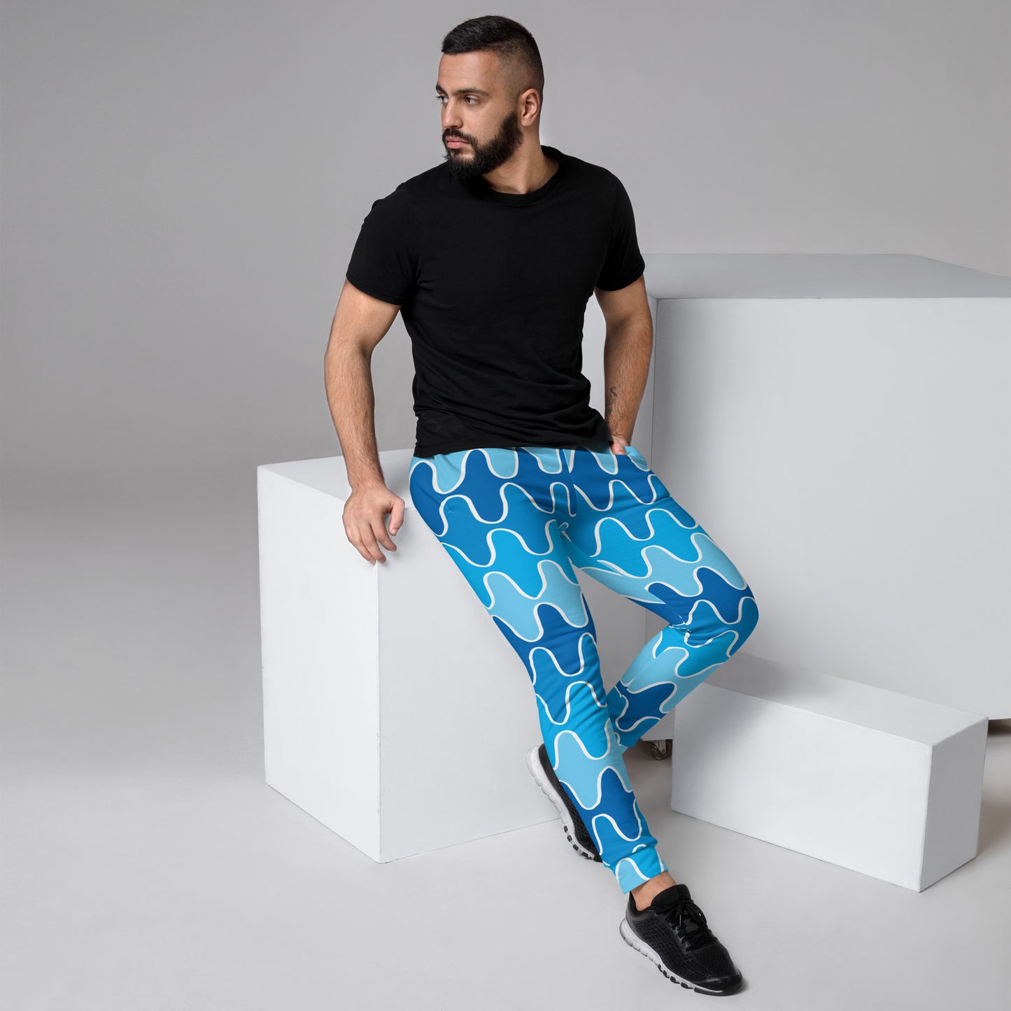 Squiggle Waves Men's Jogger Pants