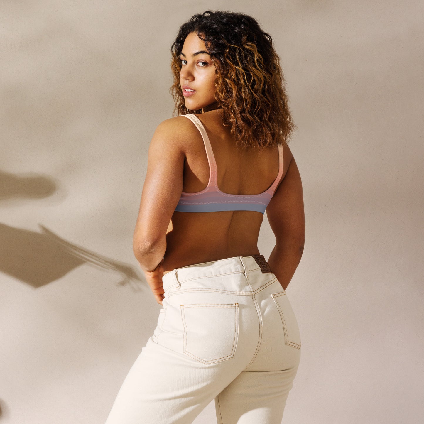 Minimalist Sunset Recycled Padded Bikini Top