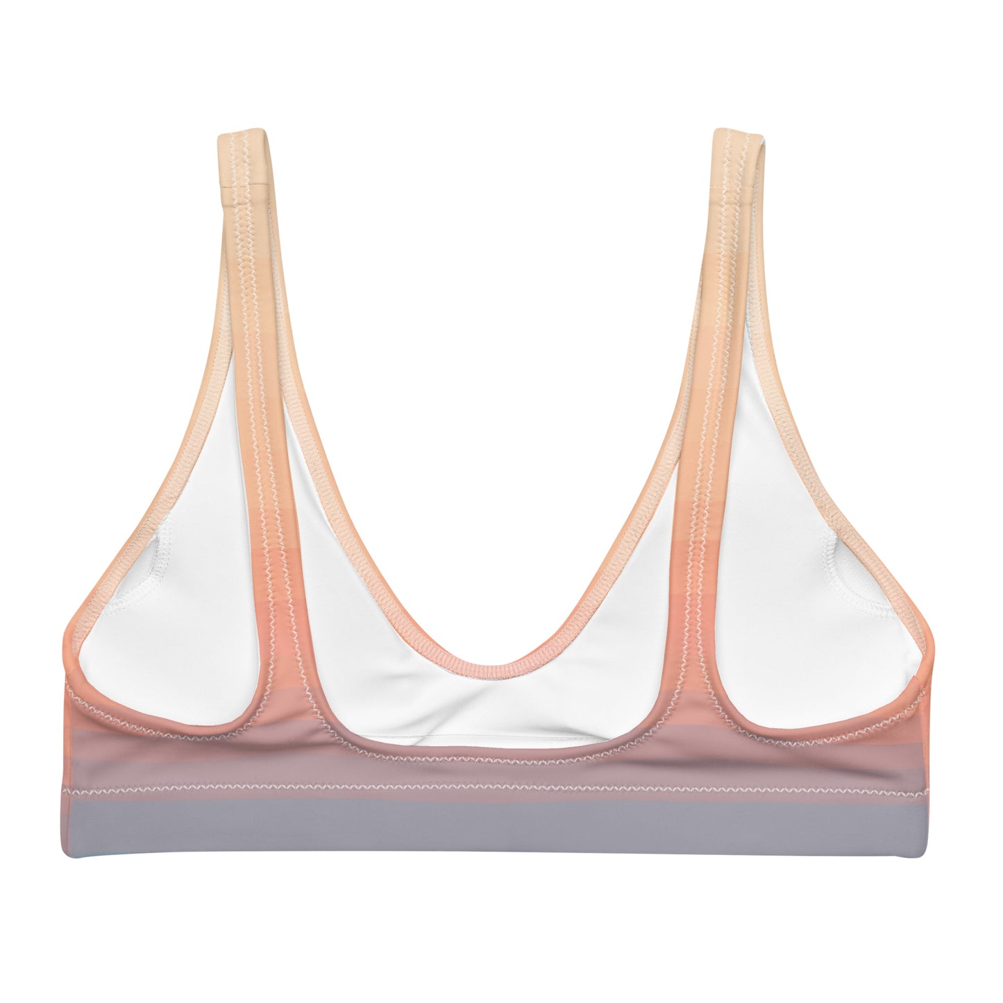 Minimalist Sunset Recycled Padded Bikini Top