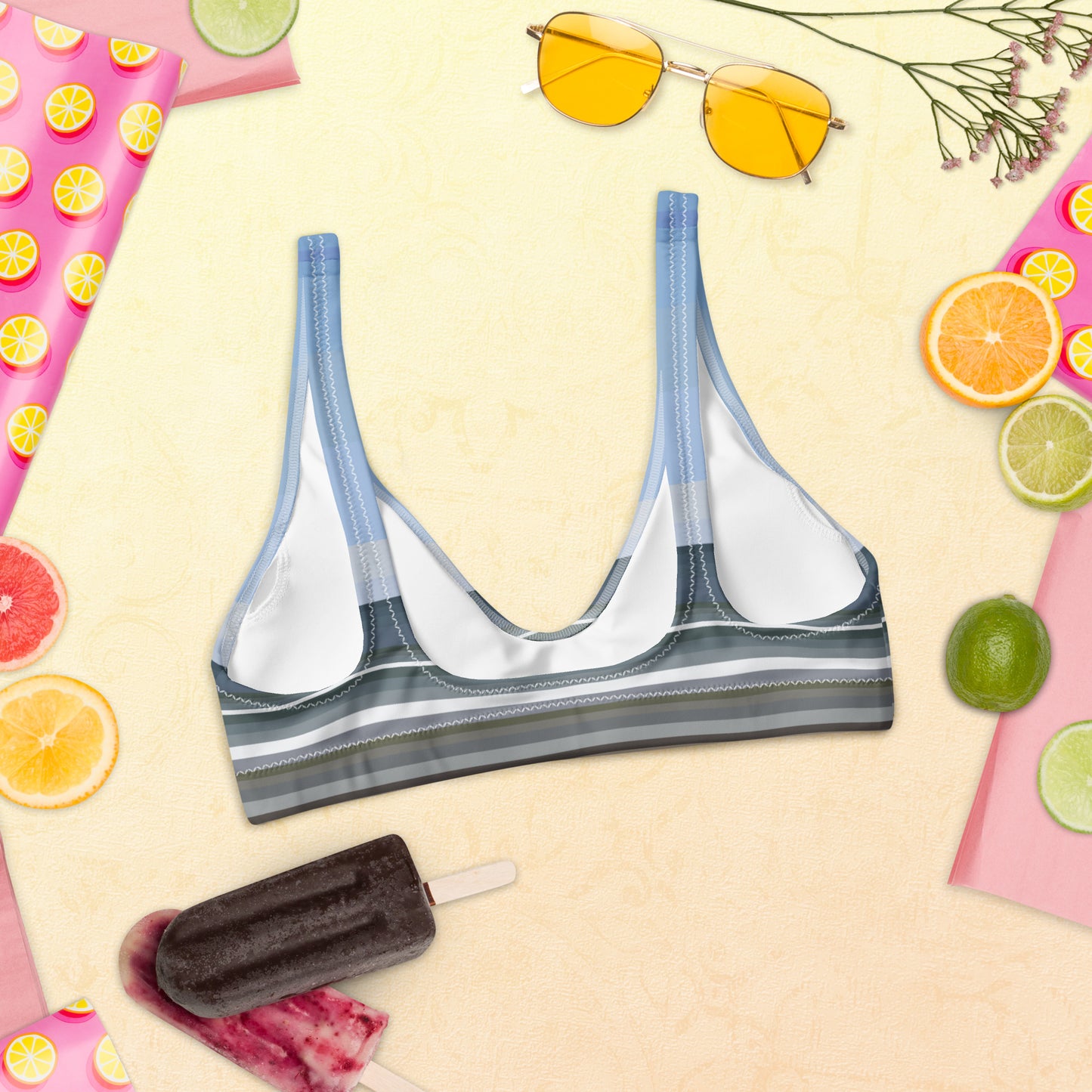 Sky Surf Sand Recycled Padded Bikini Top