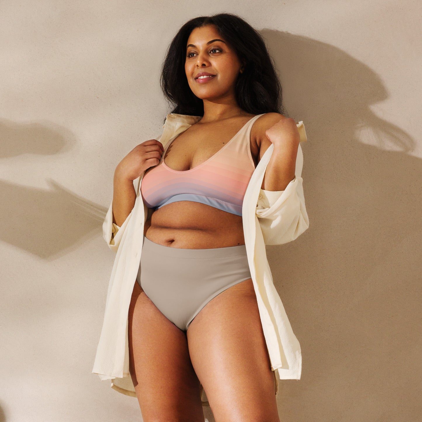 Minimalist Sunset Recycled Padded Bikini Top
