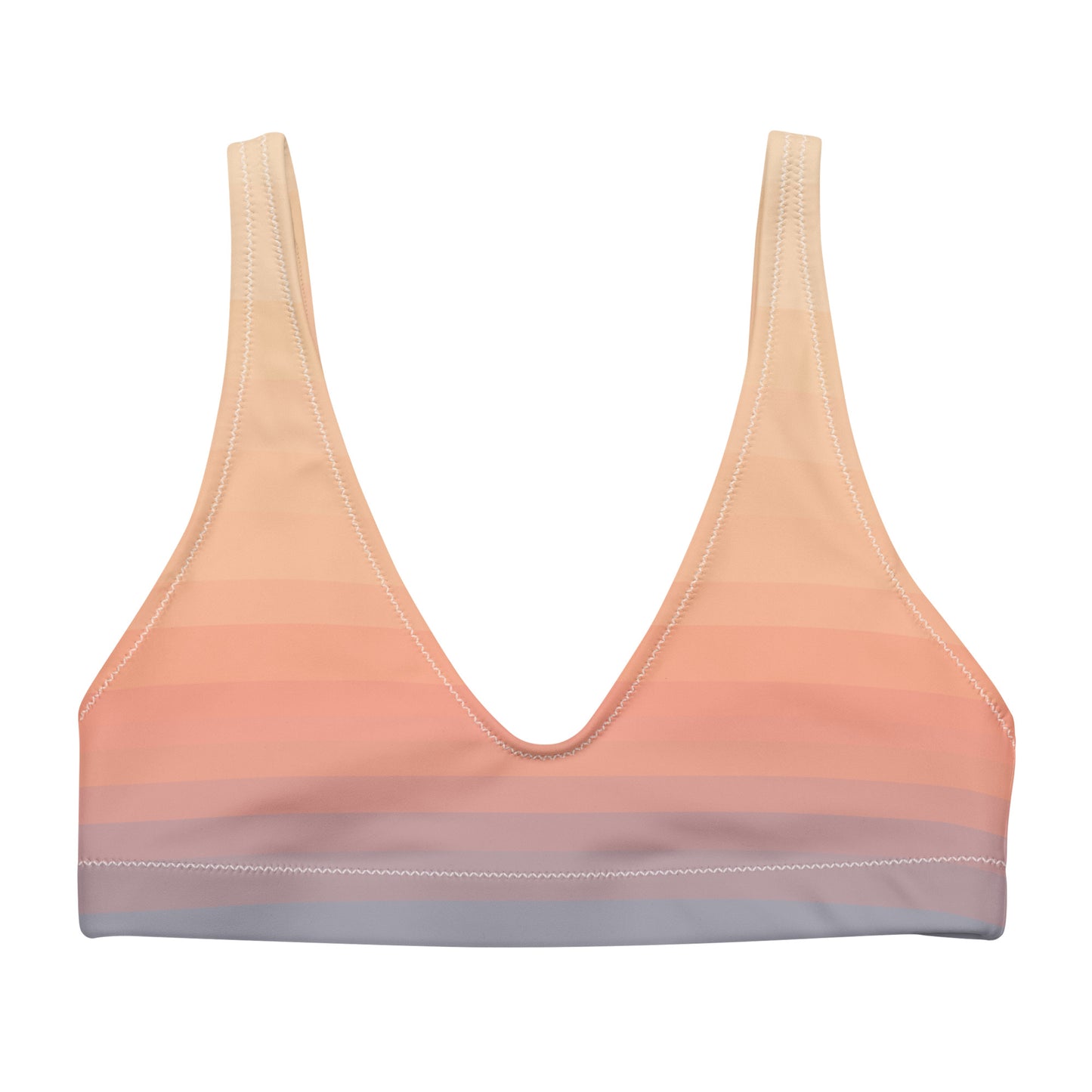 Minimalist Sunset Recycled Padded Bikini Top