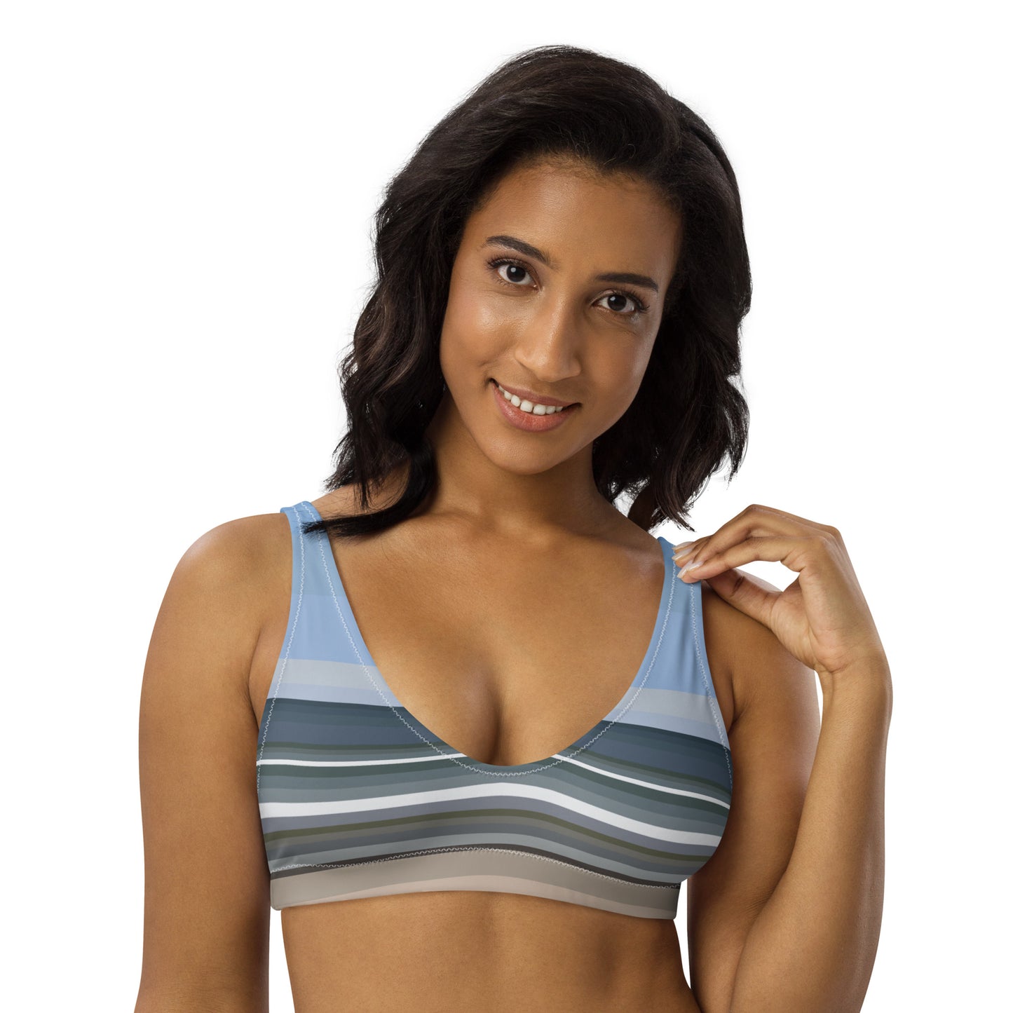 Sky Surf Sand Recycled Padded Bikini Top