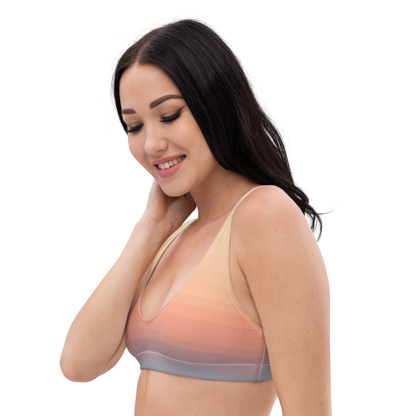 Minimalist Sunset Recycled Padded Bikini Top