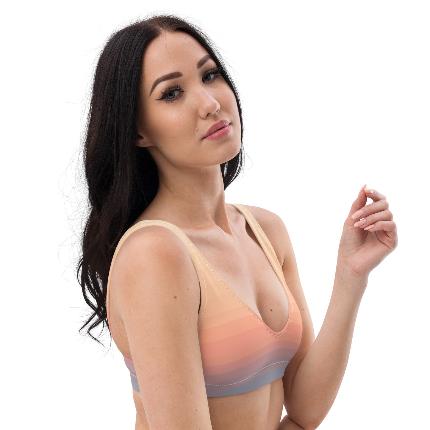 Minimalist Sunset Recycled Padded Bikini Top