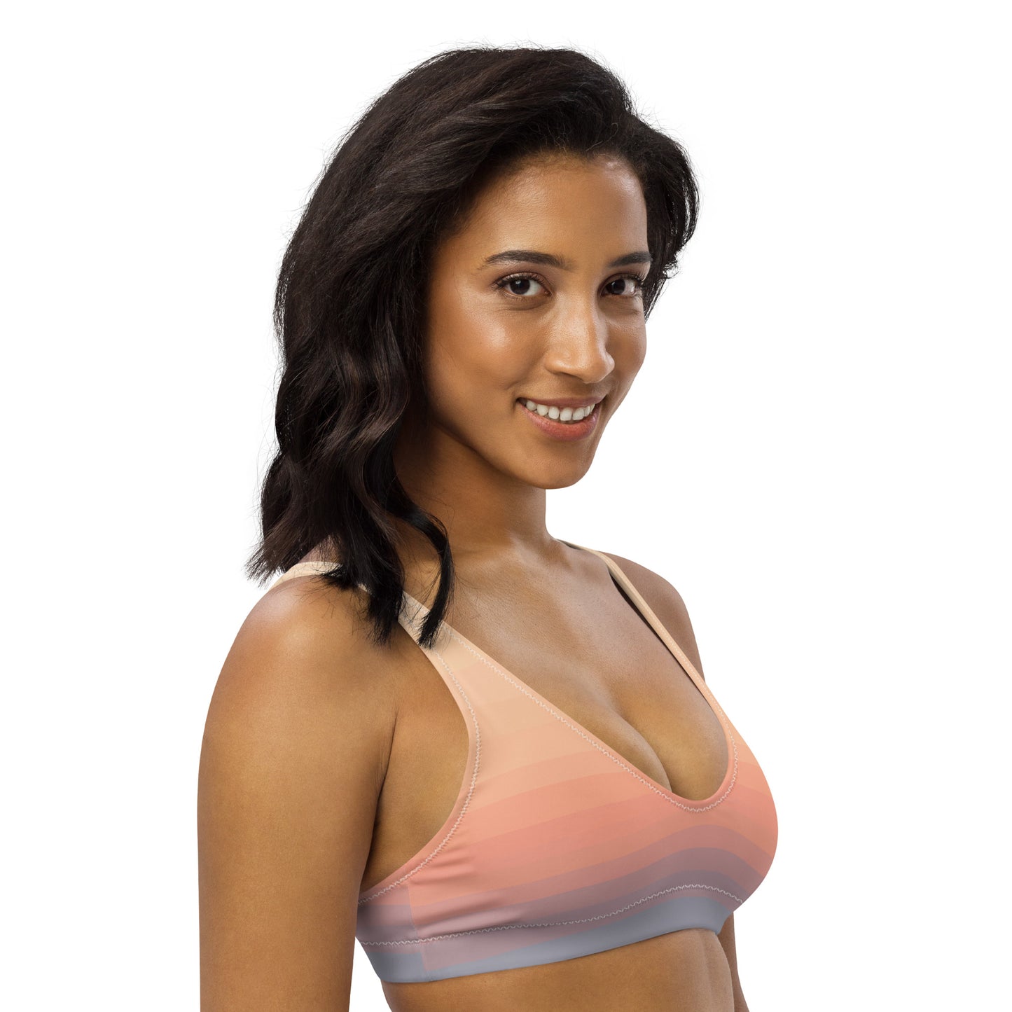 Minimalist Sunset Recycled Padded Bikini Top