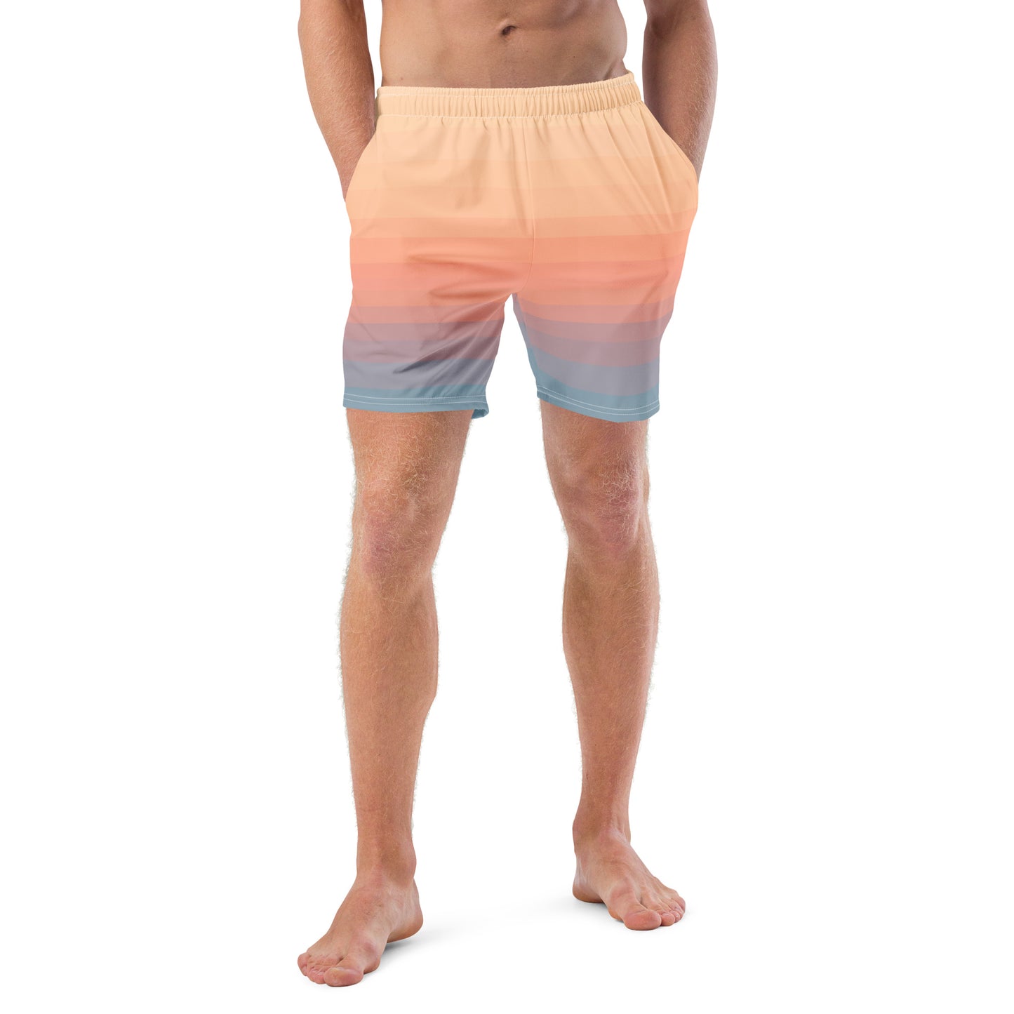 Minimalist Sunset Recycled Swim Trunks