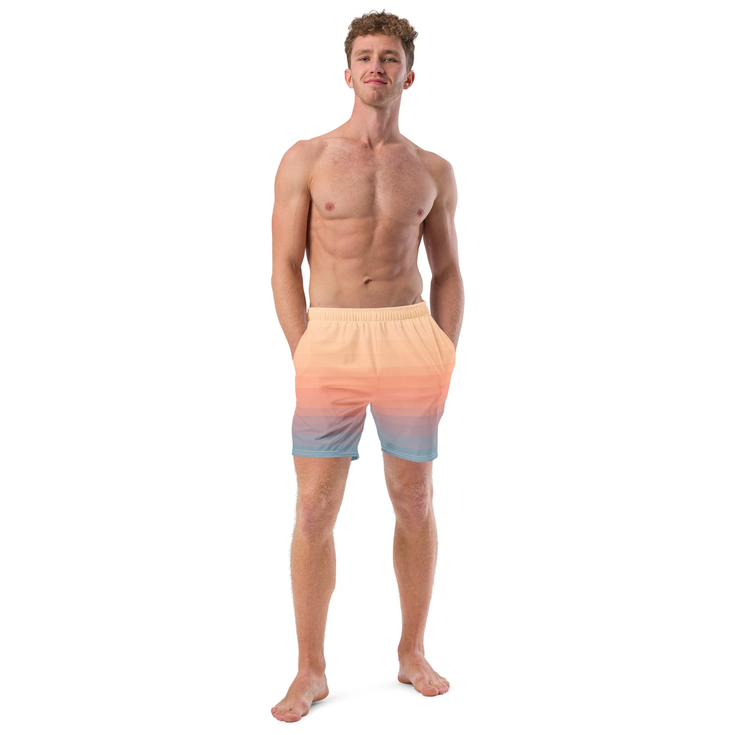 Minimalist Sunset Recycled Swim Trunks