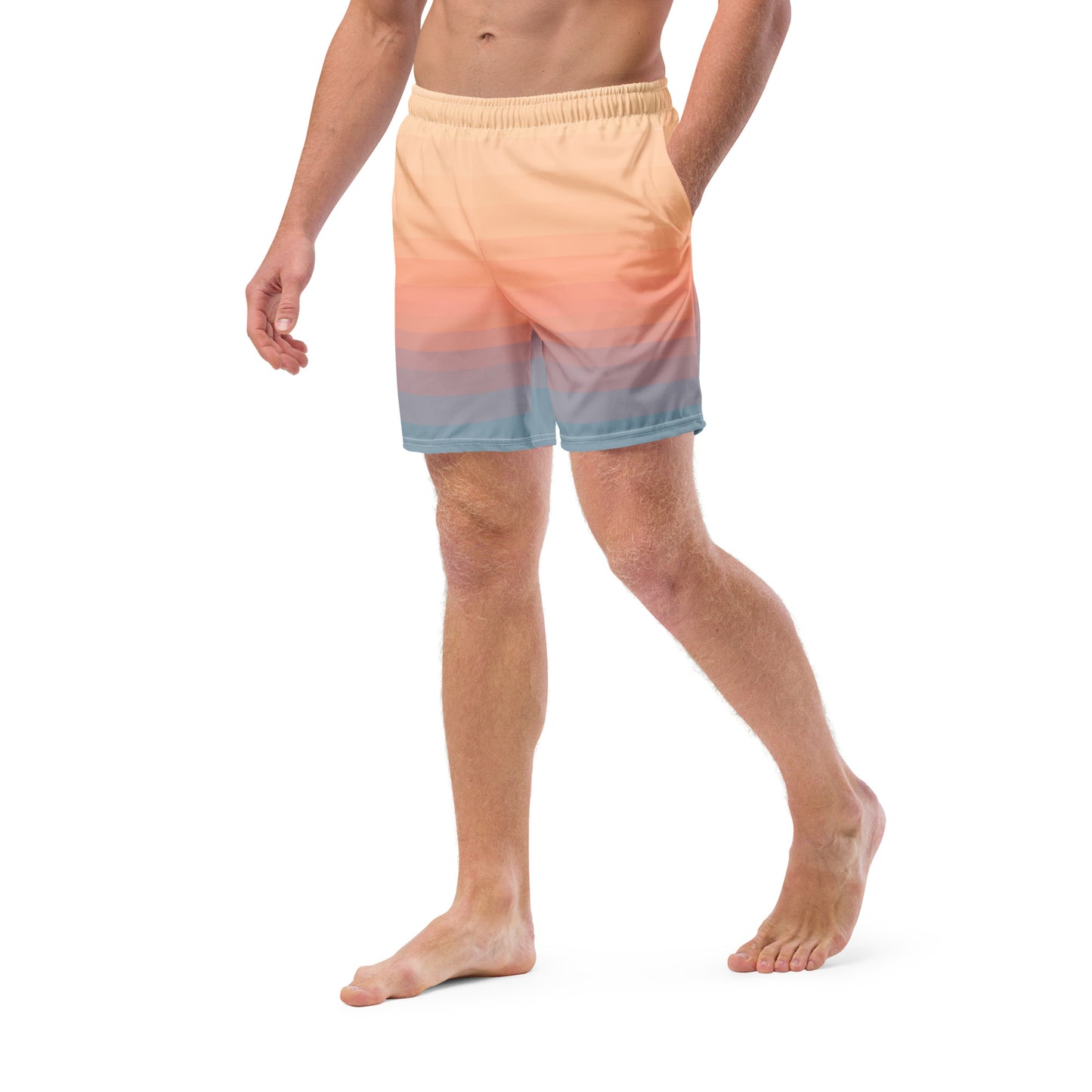 Minimalist Sunset Recycled Swim Trunks