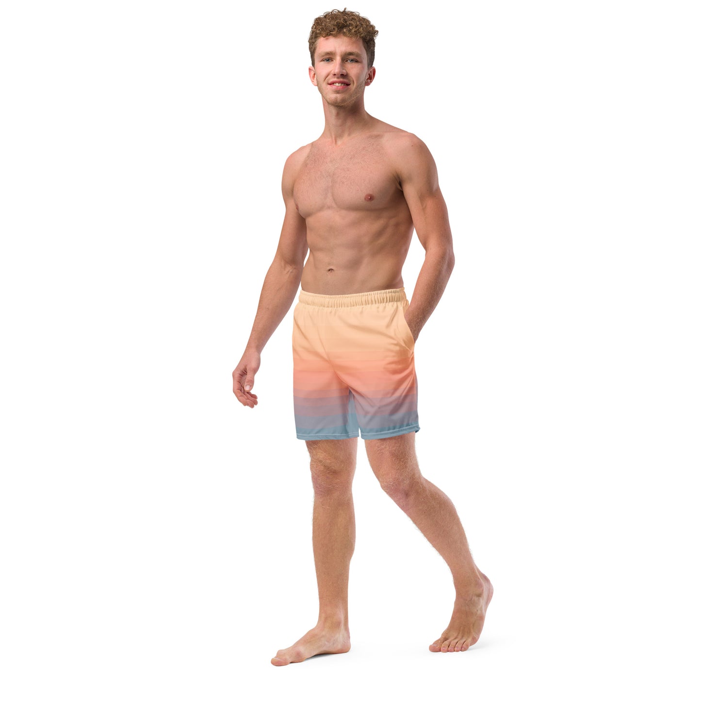 Minimalist Sunset Recycled Swim Trunks