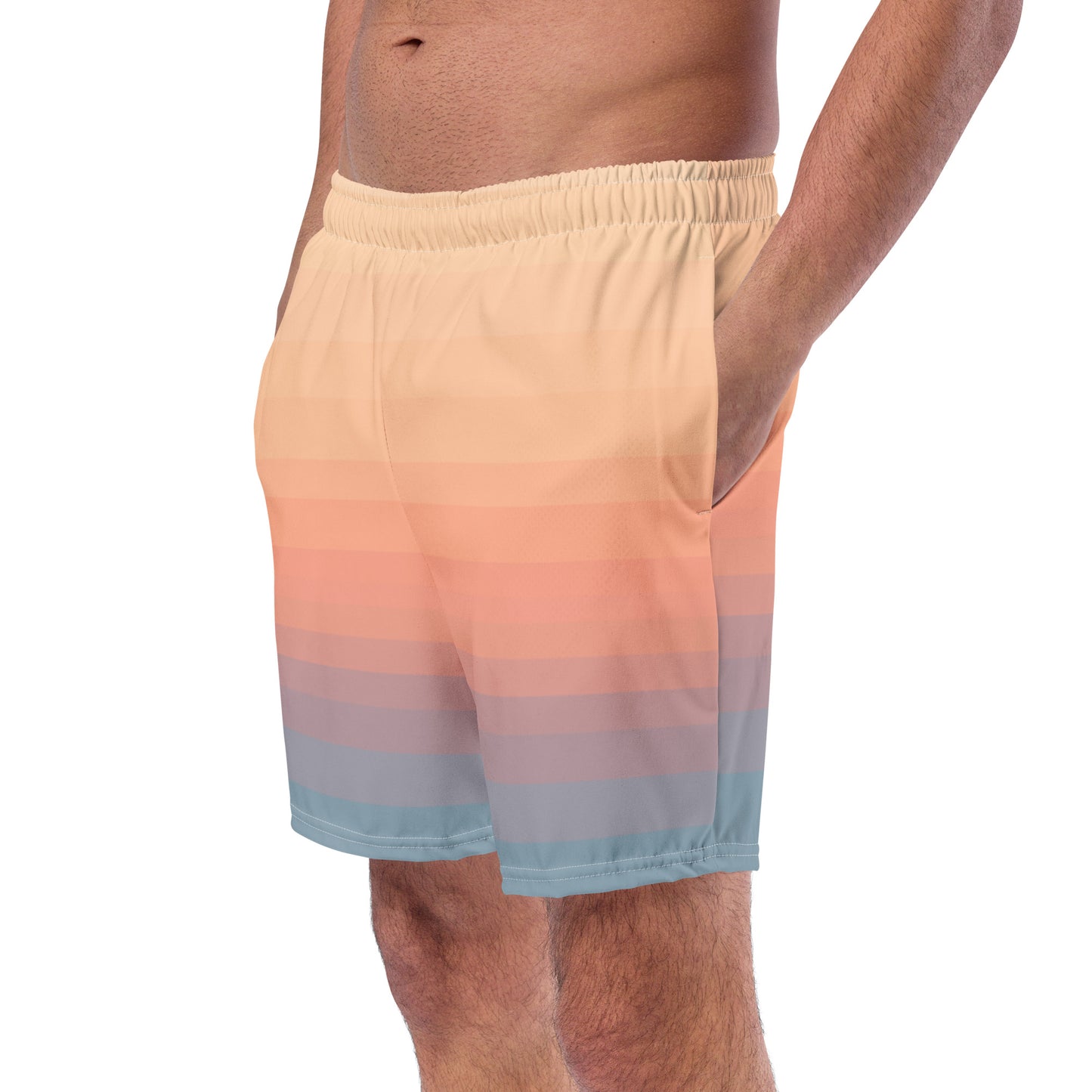 Minimalist Sunset Recycled Swim Trunks
