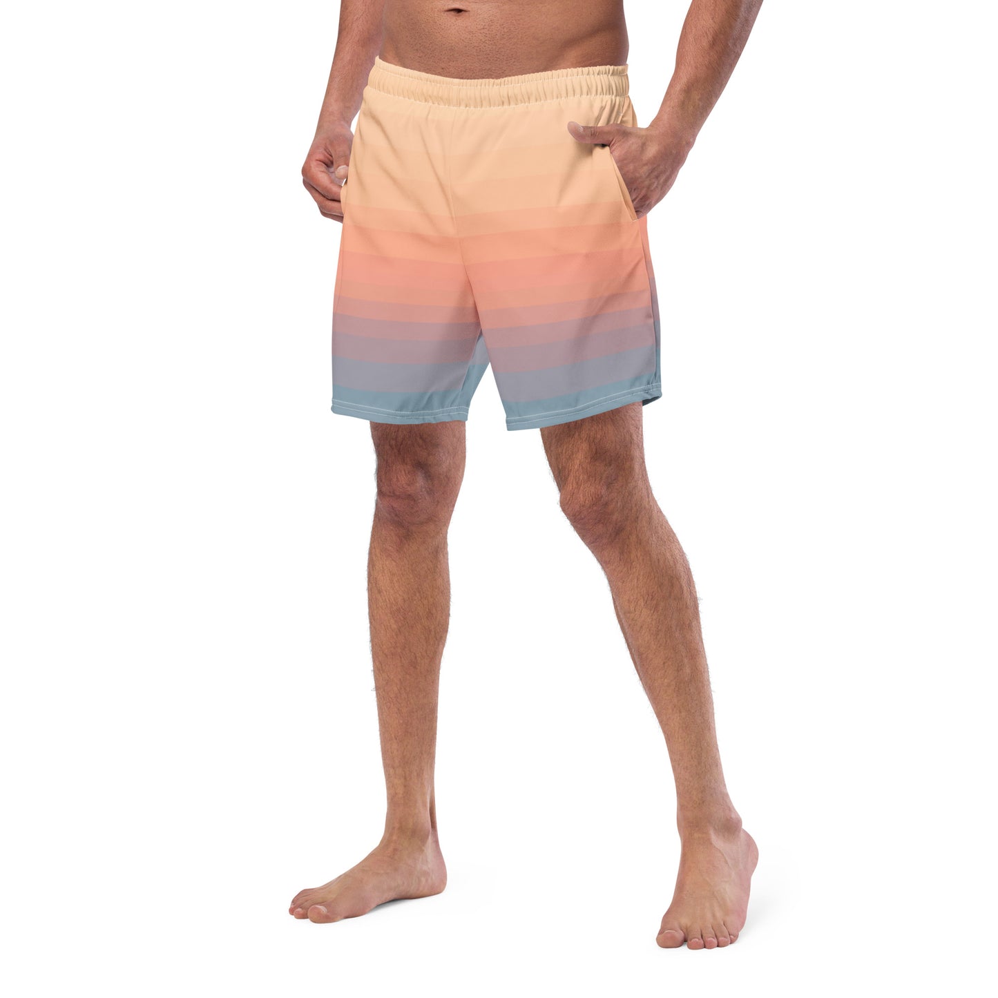 Minimalist Sunset Recycled Swim Trunks
