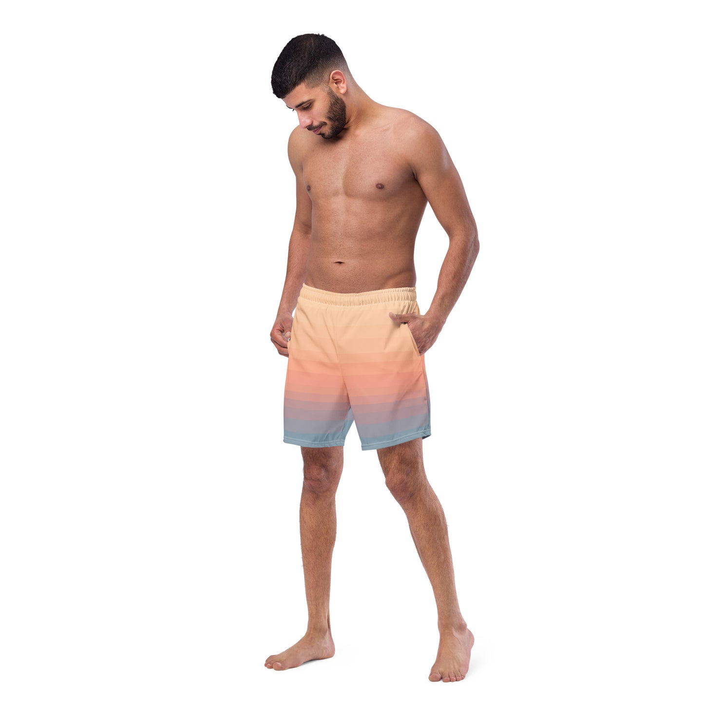 Minimalist Sunset Recycled Swim Trunks