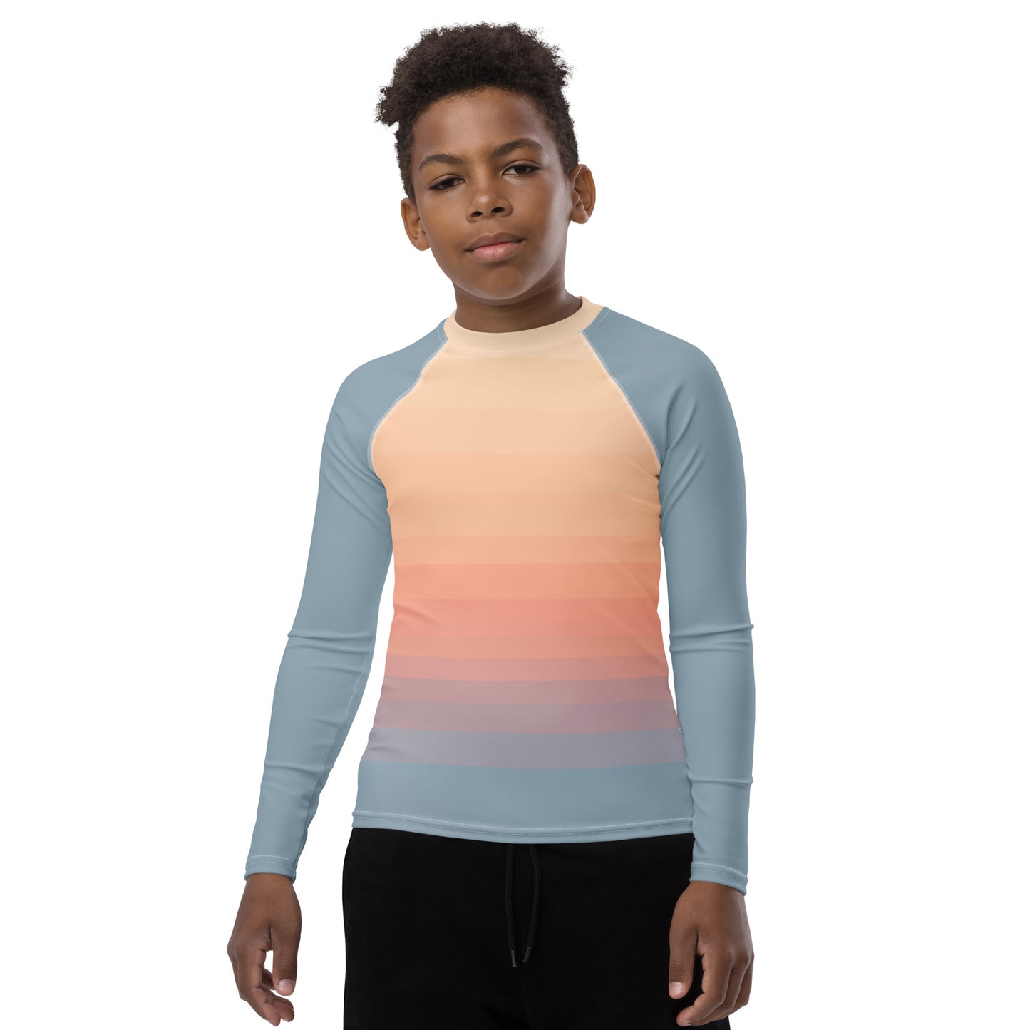 Minimalist Sunset Youth Rash Guard
