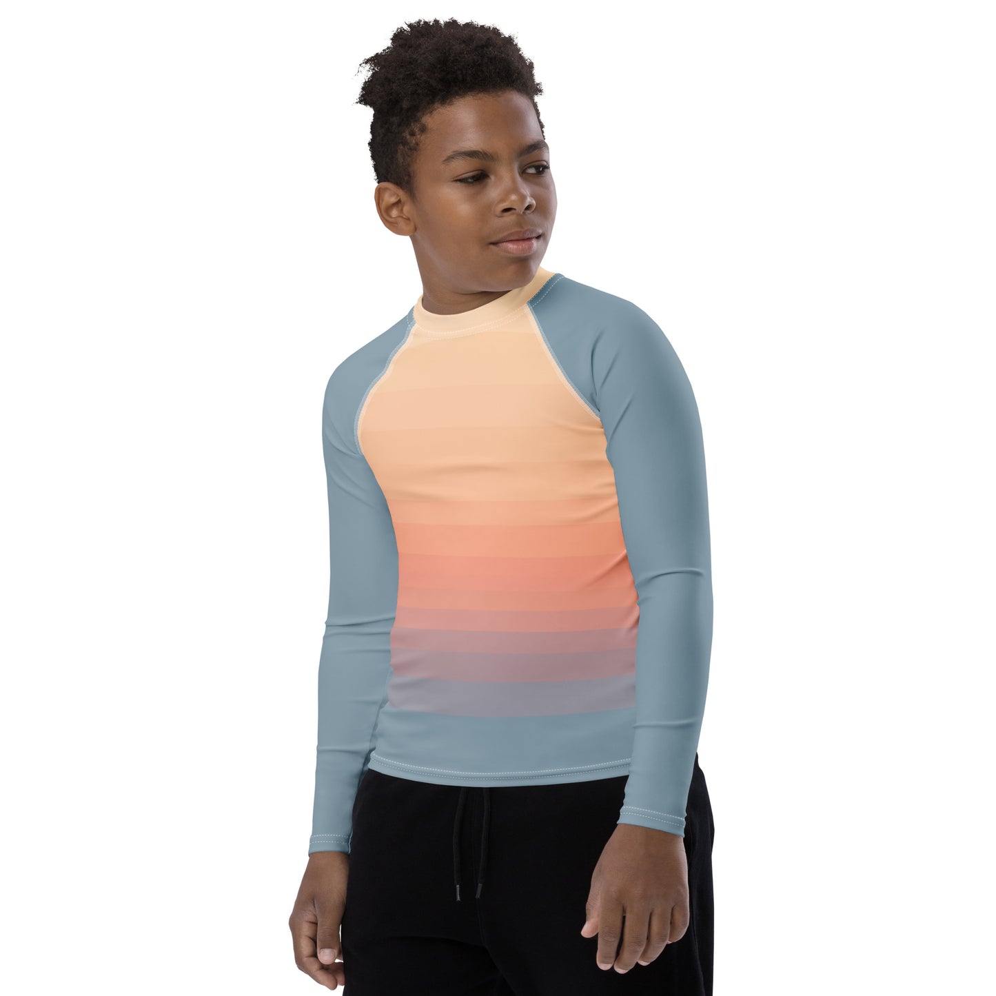 Minimalist Sunset Youth Rash Guard