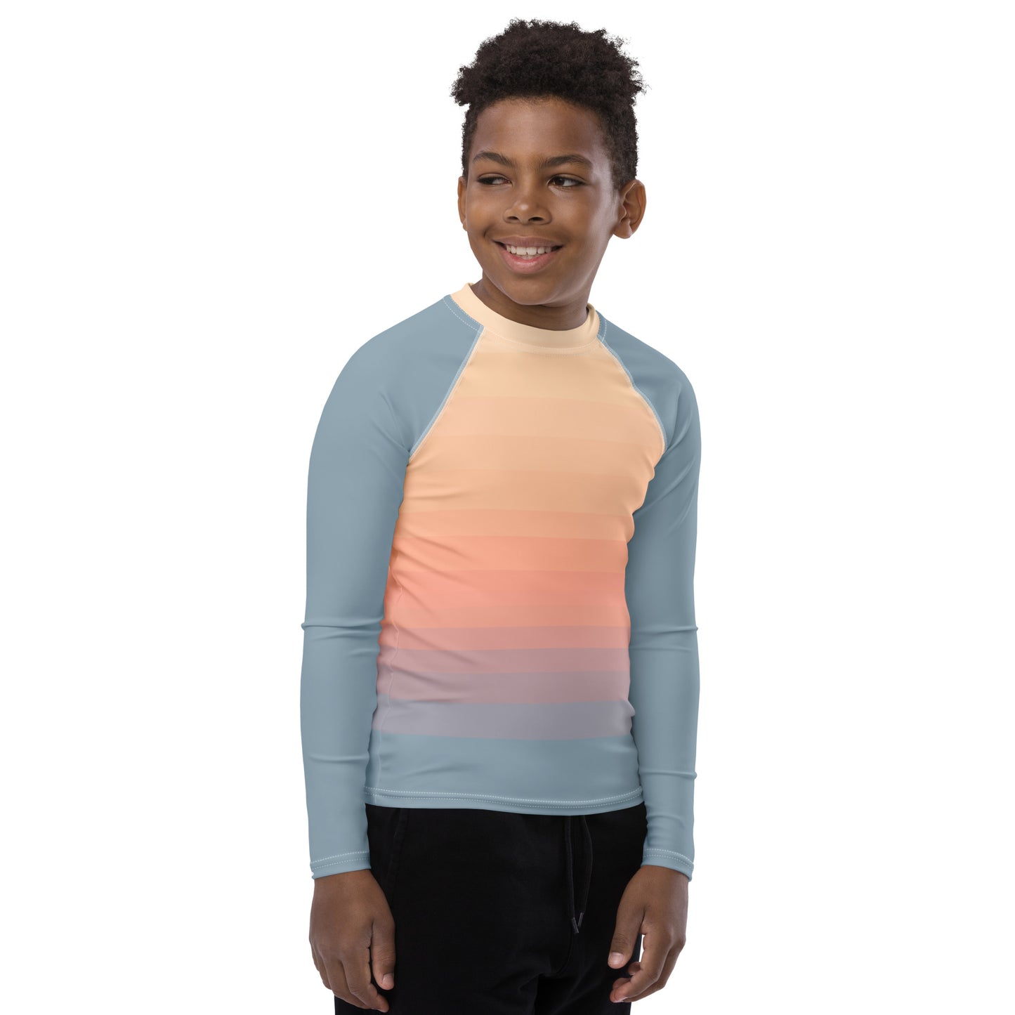 Minimalist Sunset Youth Rash Guard