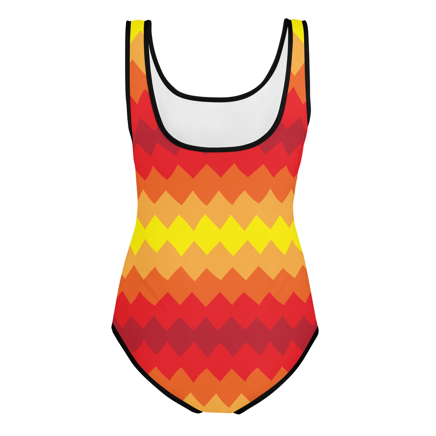 Zigzag Rays Youth Swimsuit