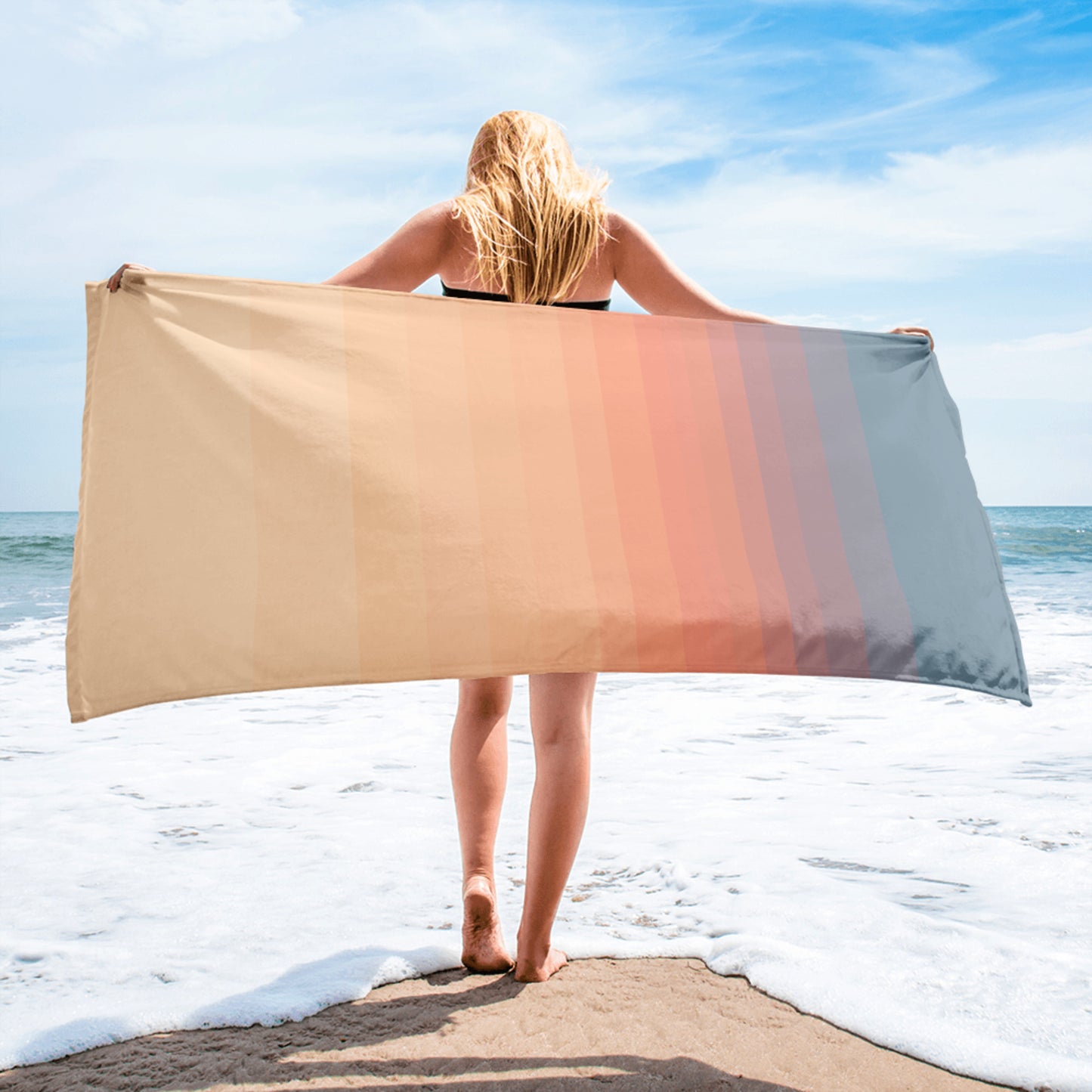 Minimalist Sunset Bath & Beach Towel