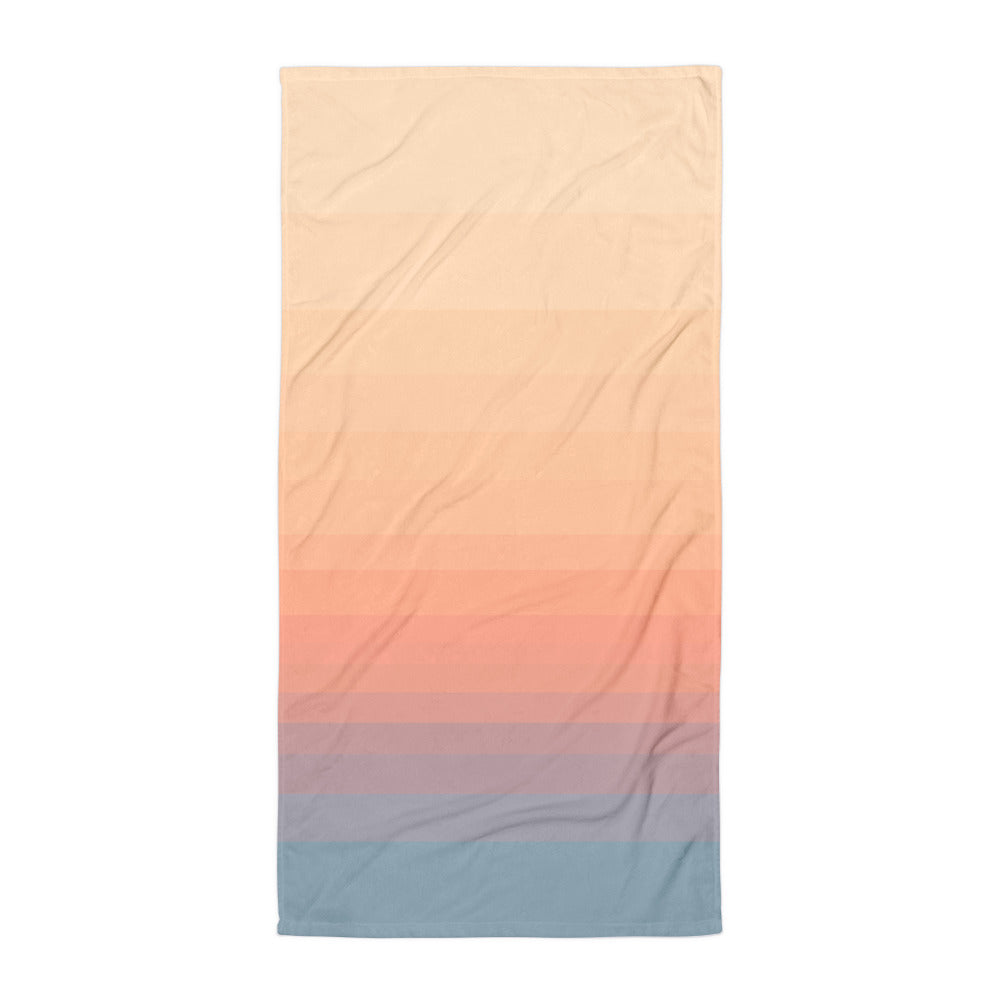 Minimalist Sunset Bath & Beach Towel