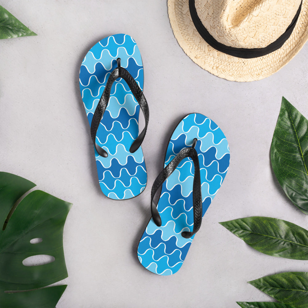 Squiggle Waves Flip-Flop Sandals