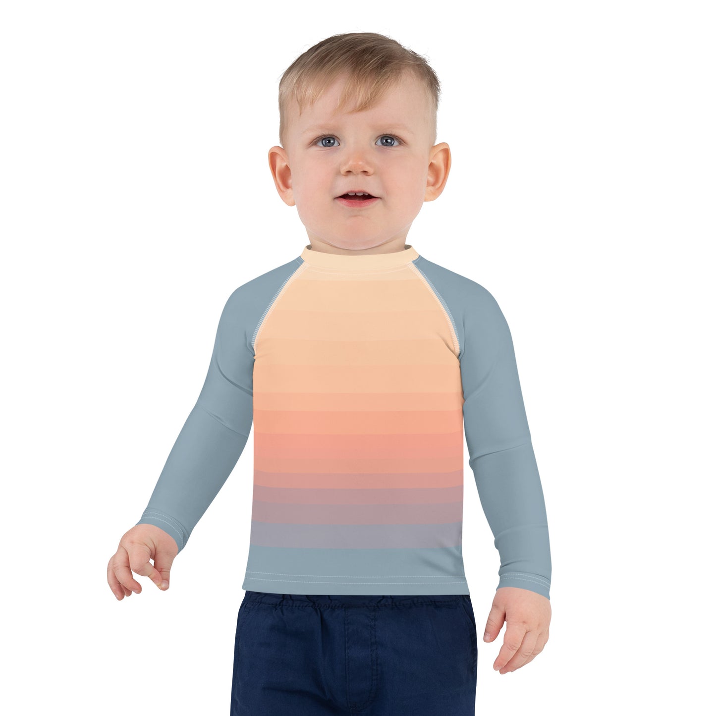 Minimalist Sunset Kids Rash Guard