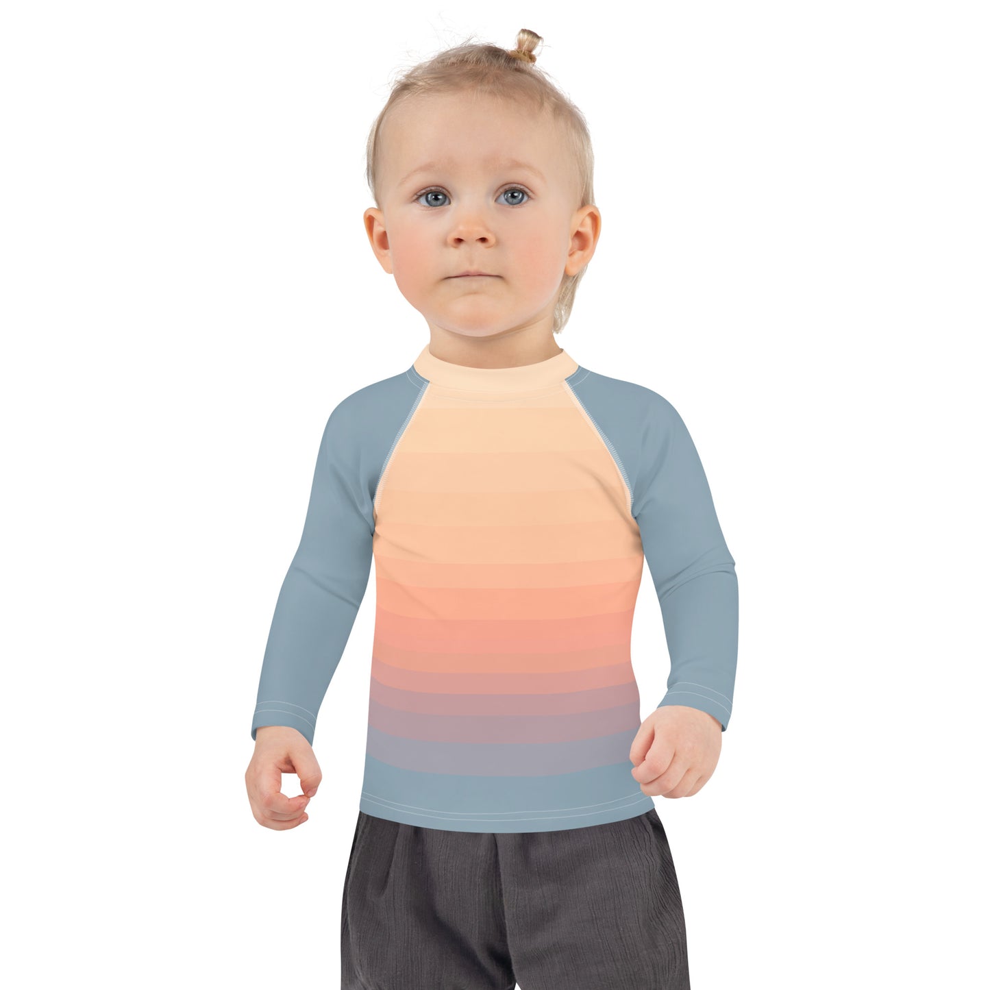 Minimalist Sunset Kids Rash Guard