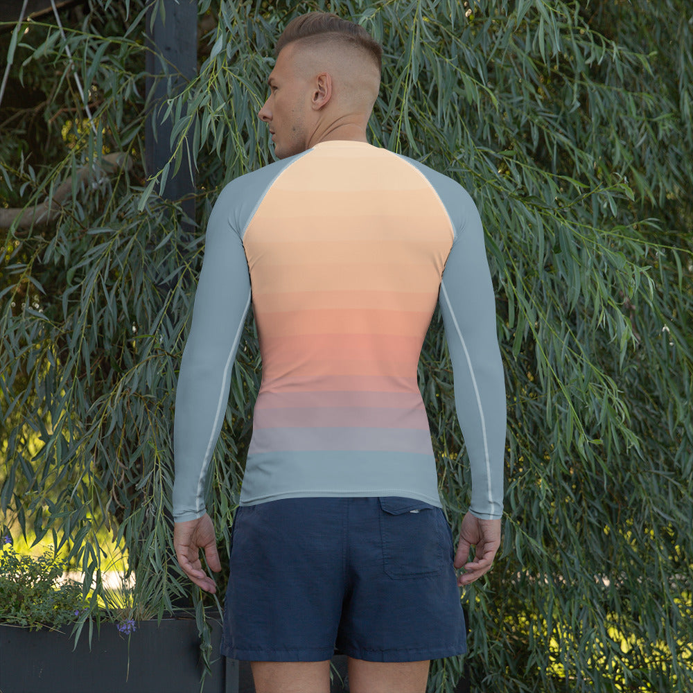 Minimalist Sunset Men's Rash Guard